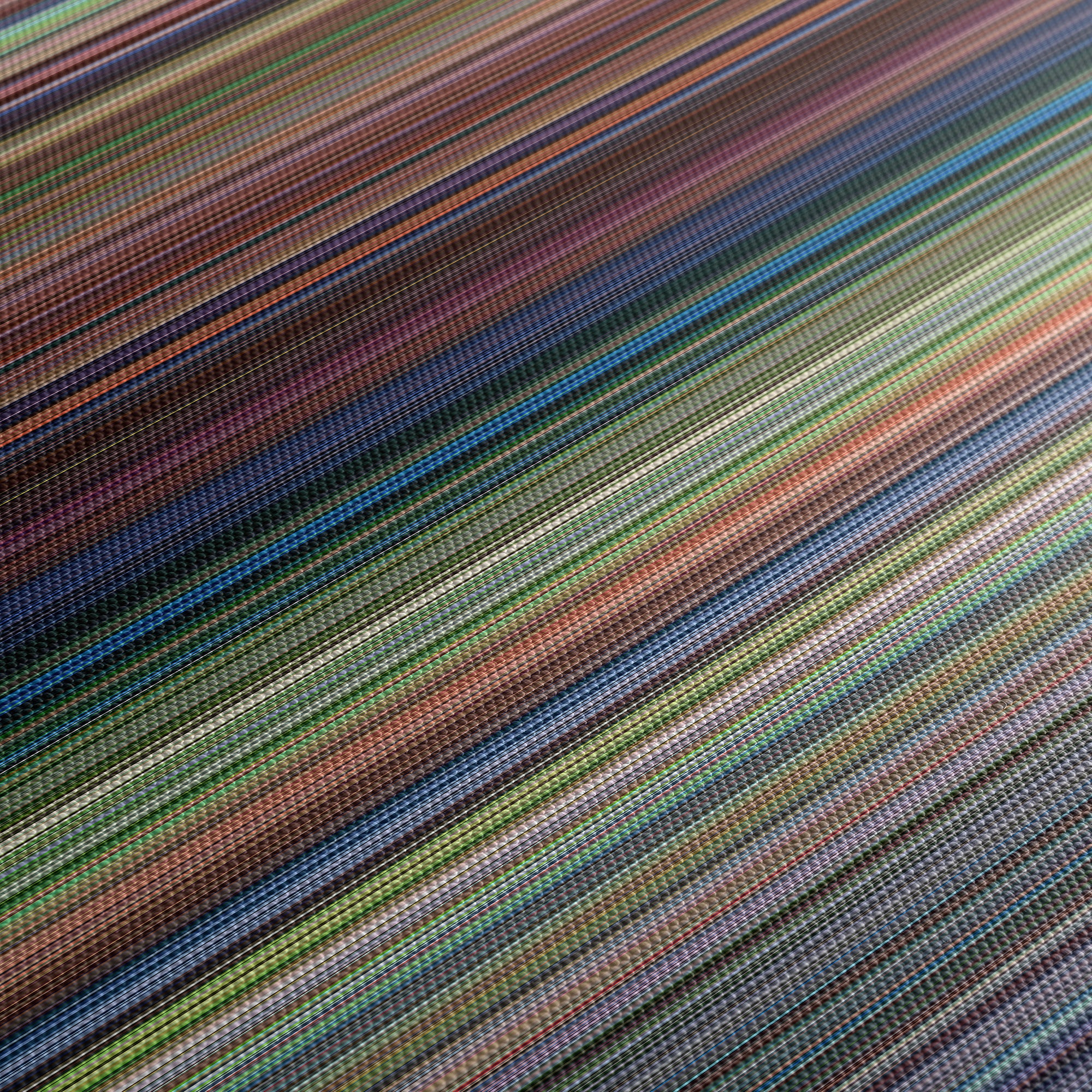 Princess Mononoke (1997) CineSpectrum Color Spectrum Canvas Print - Close Up of Middle of Print