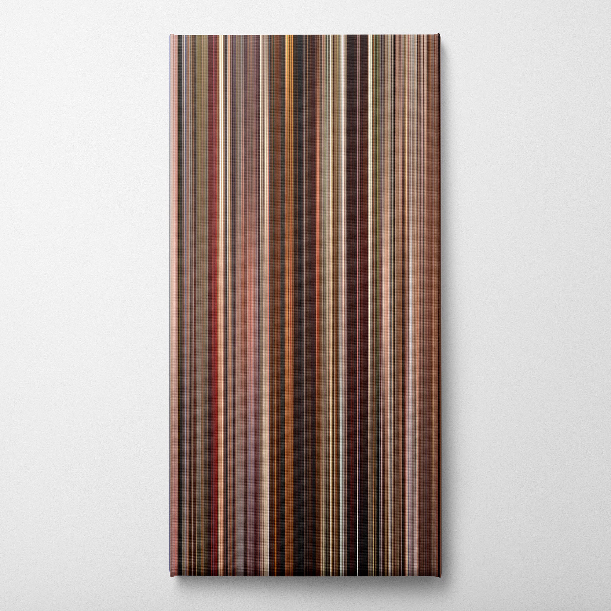 Pulp Fiction (1994) CineSpectrum Color Spectrum Canvas Print - Vertical on Wall