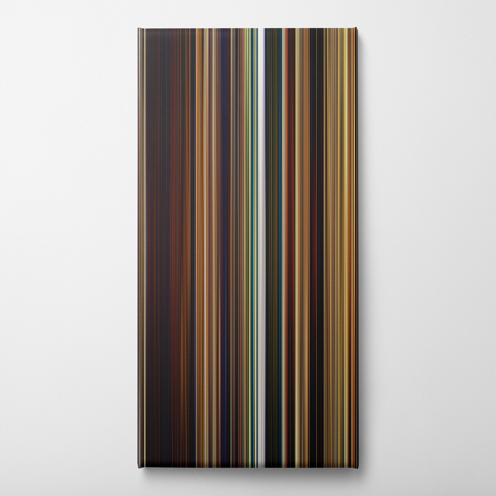 Puss in Boots (2011) CineSpectrum Color Spectrum Canvas Print - Vertical on Wall