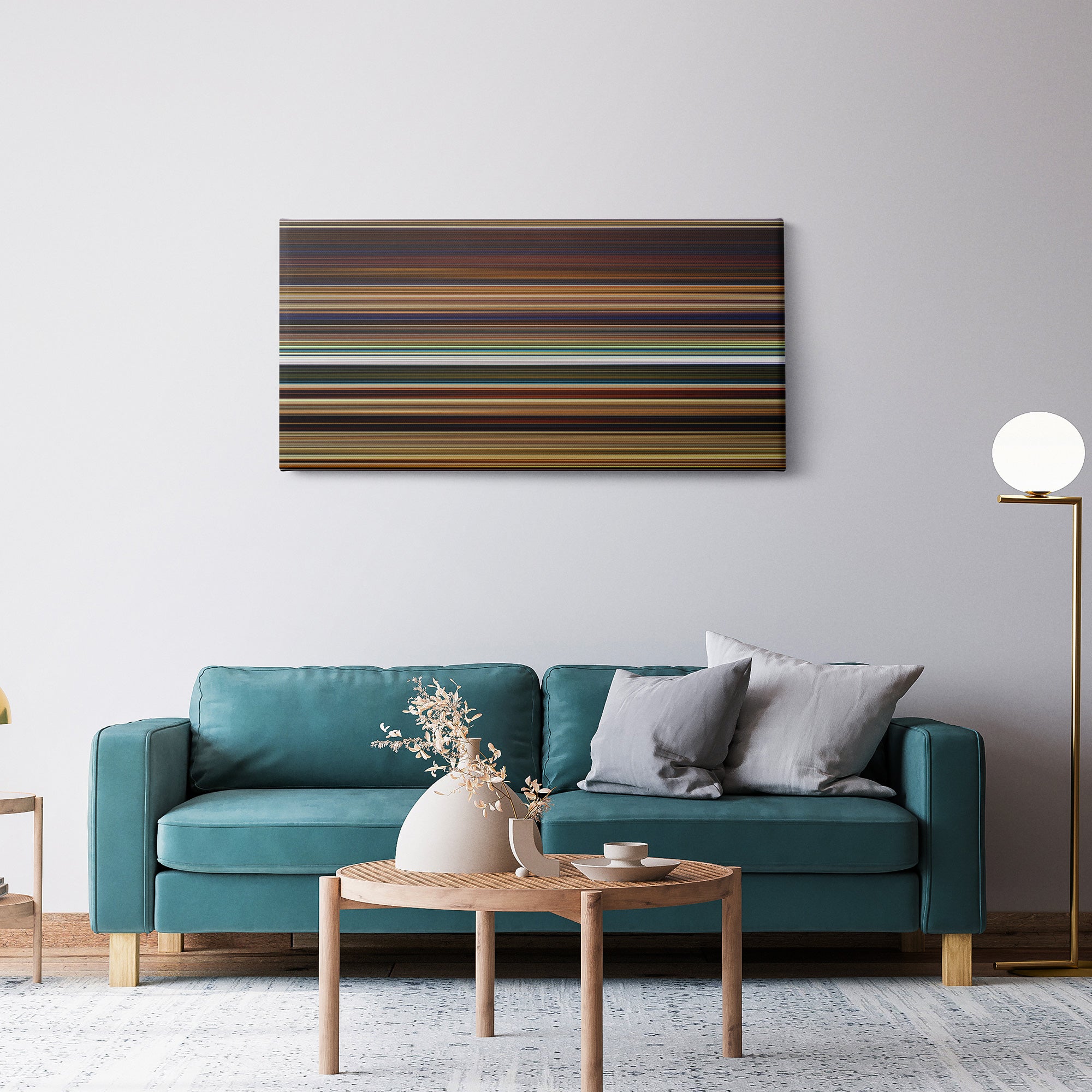 Puss in Boots (2011) CineSpectrum Color Spectrum Canvas Print - Hanging Horizontal on Wall in Room