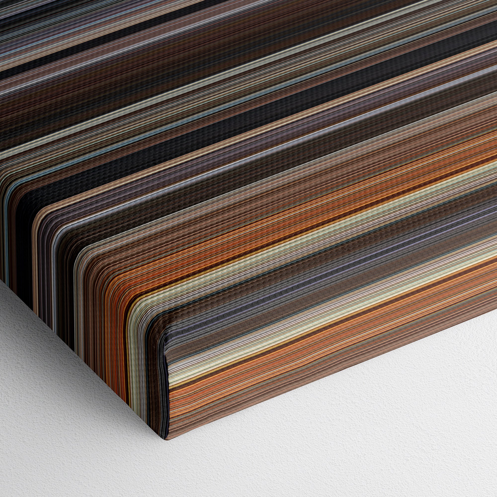 Quantum of Solace (2008) CineSpectrum Color Spectrum Canvas Print - Close Up of Bottom of Print