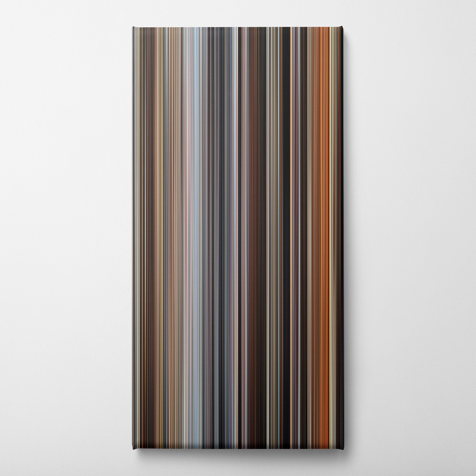 Quantum of Solace (2008) CineSpectrum Color Spectrum Canvas Print - Vertical on Wall