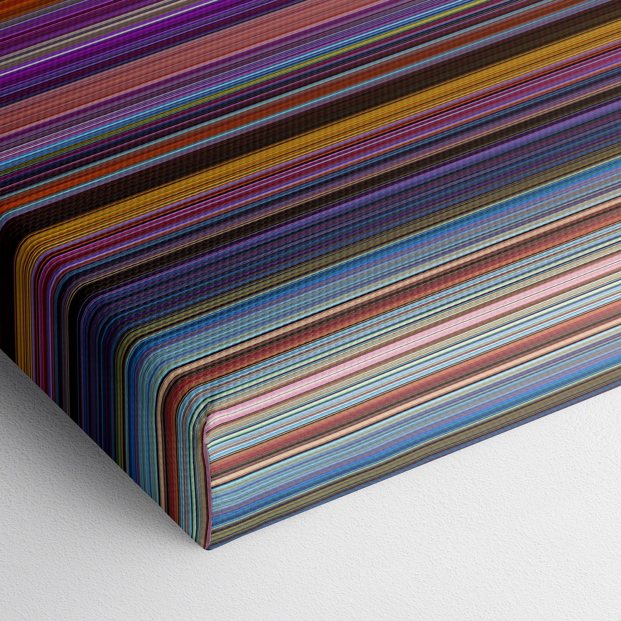 Ralph Breaks the Internet (2018) CineSpectrum Color Spectrum Canvas Print - Close Up of Bottom of Print