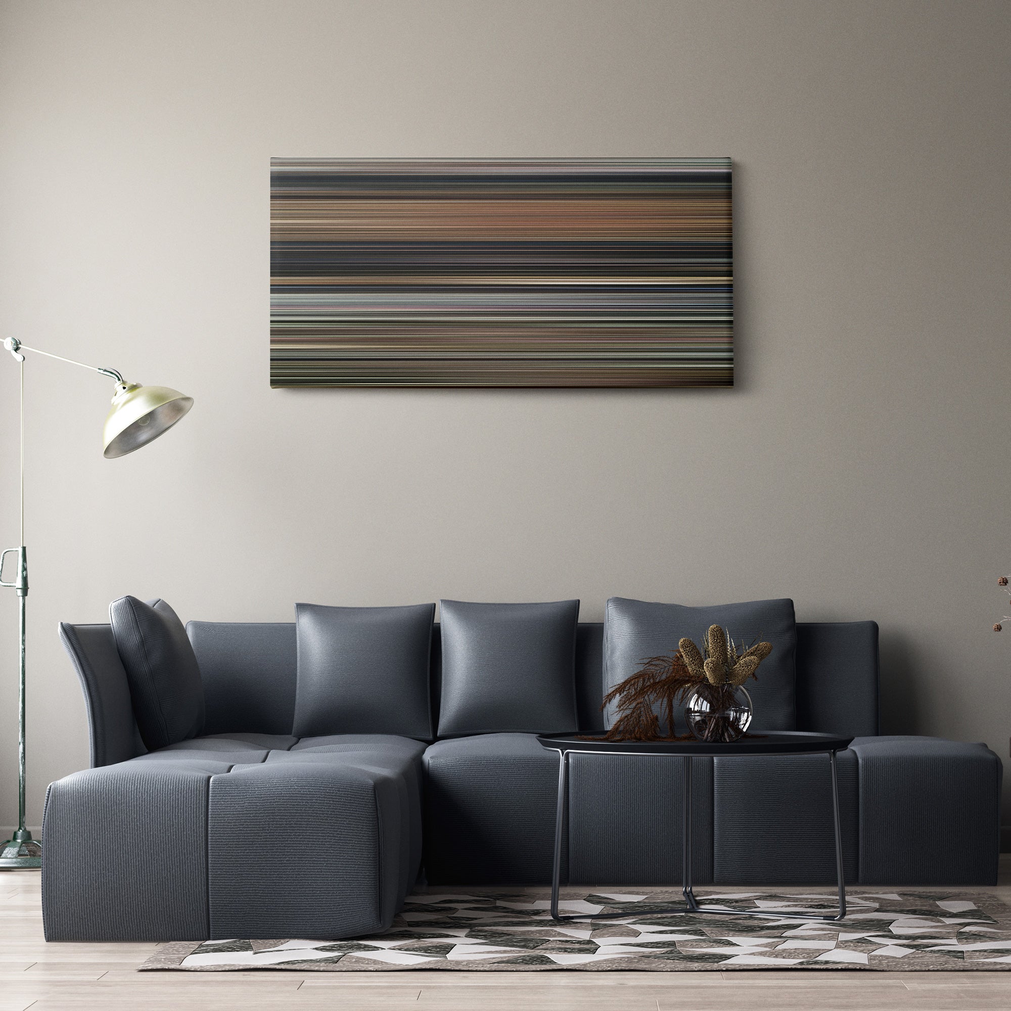 Red State (2011) CineSpectrum Color Spectrum Canvas Print - Hanging Horizontal on Wall in Room