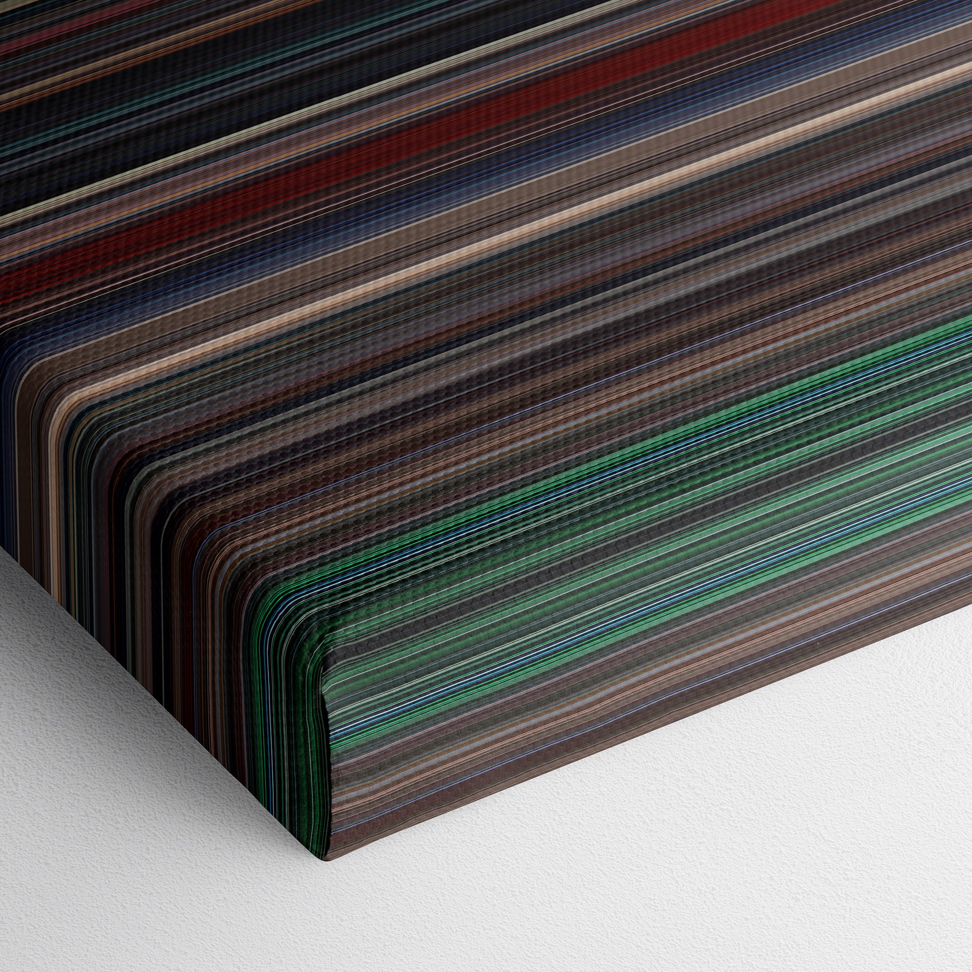 Repo Man (1984) CineSpectrum Color Spectrum Canvas Print - Close Up of Bottom of Print