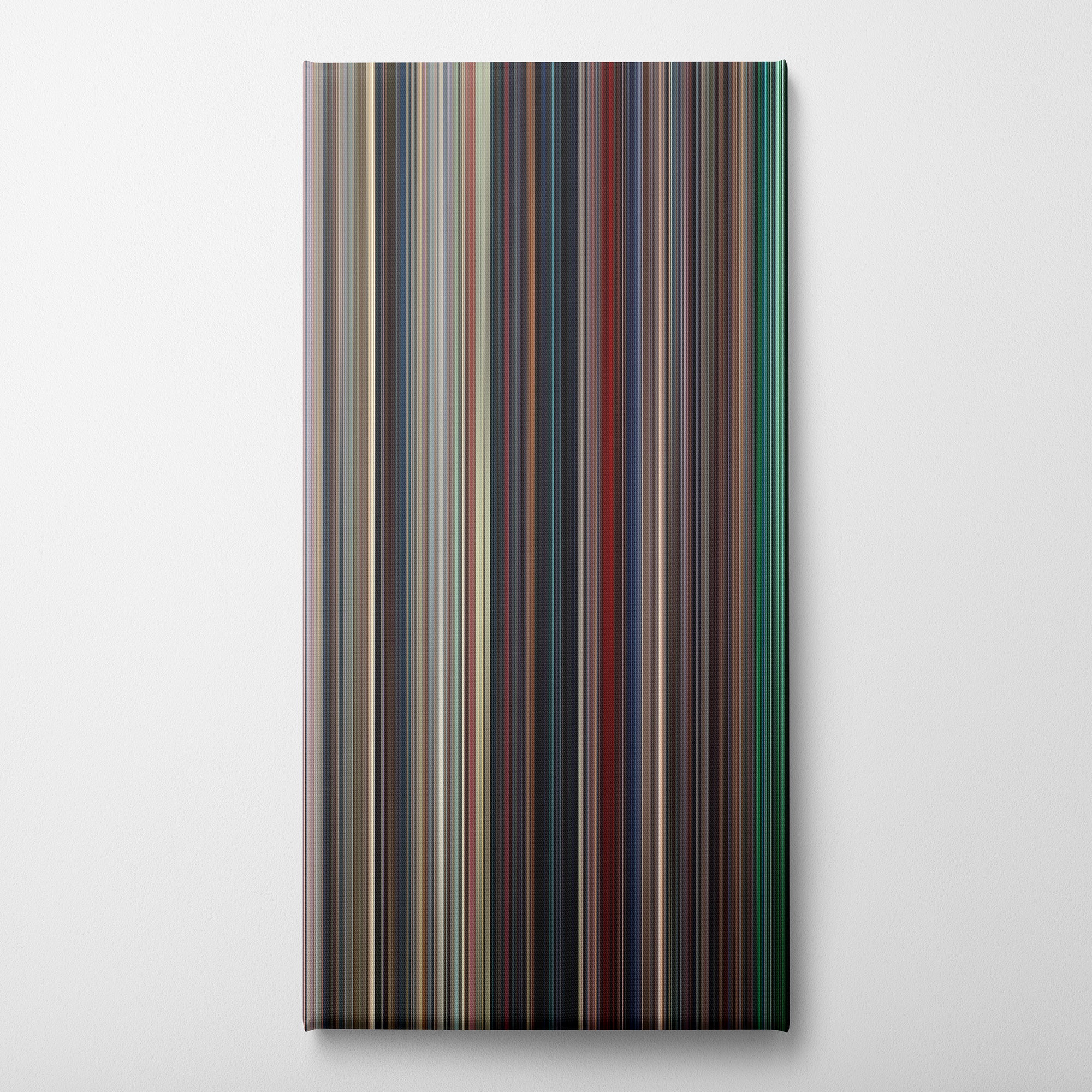 Repo Man (1984) CineSpectrum Color Spectrum Canvas Print - Vertical on Wall