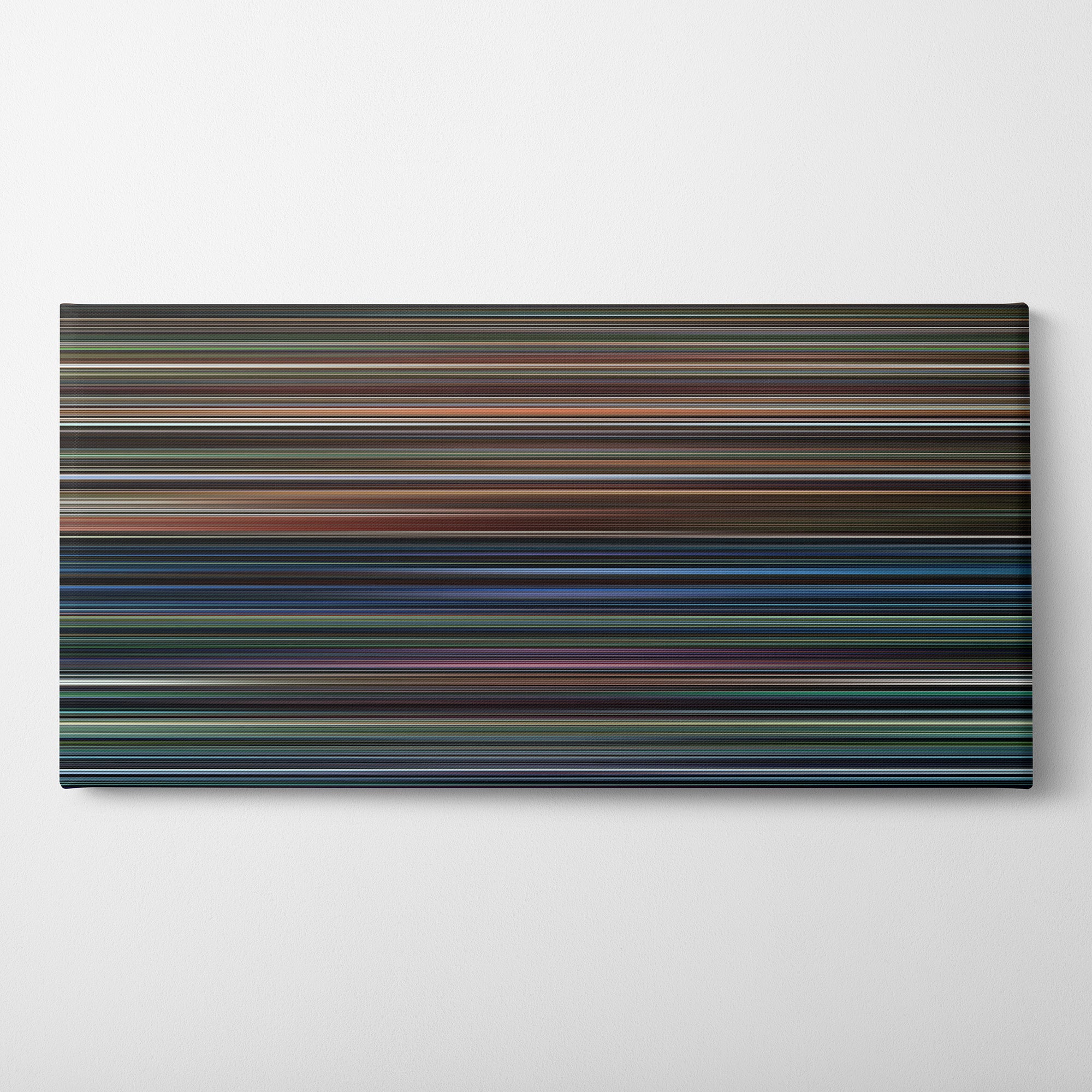 Requiem for a Dream (2000) CineSpectrum Color Spectrum Canvas Print - Horizontal on Wall