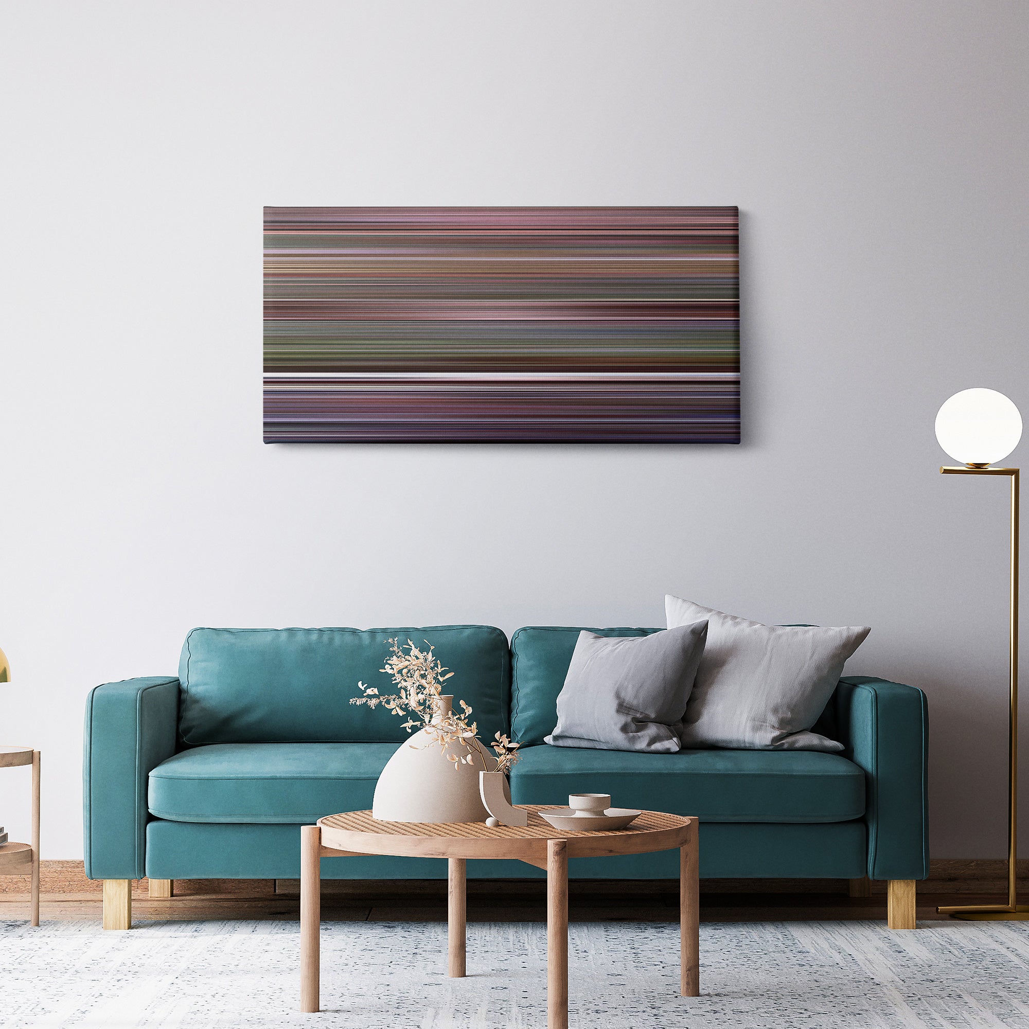 Reservoir Dogs (1992) CineSpectrum Color Spectrum Canvas Print - Hanging Horizontal on Wall in Room