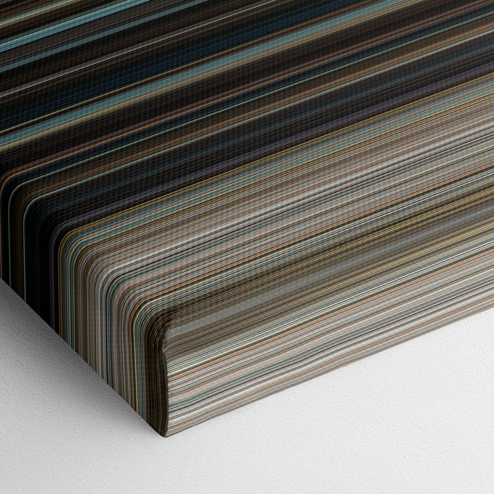 Rise of the Planet of the Apes (2011) CineSpectrum Color Spectrum Canvas Print - Close Up of Bottom of Print