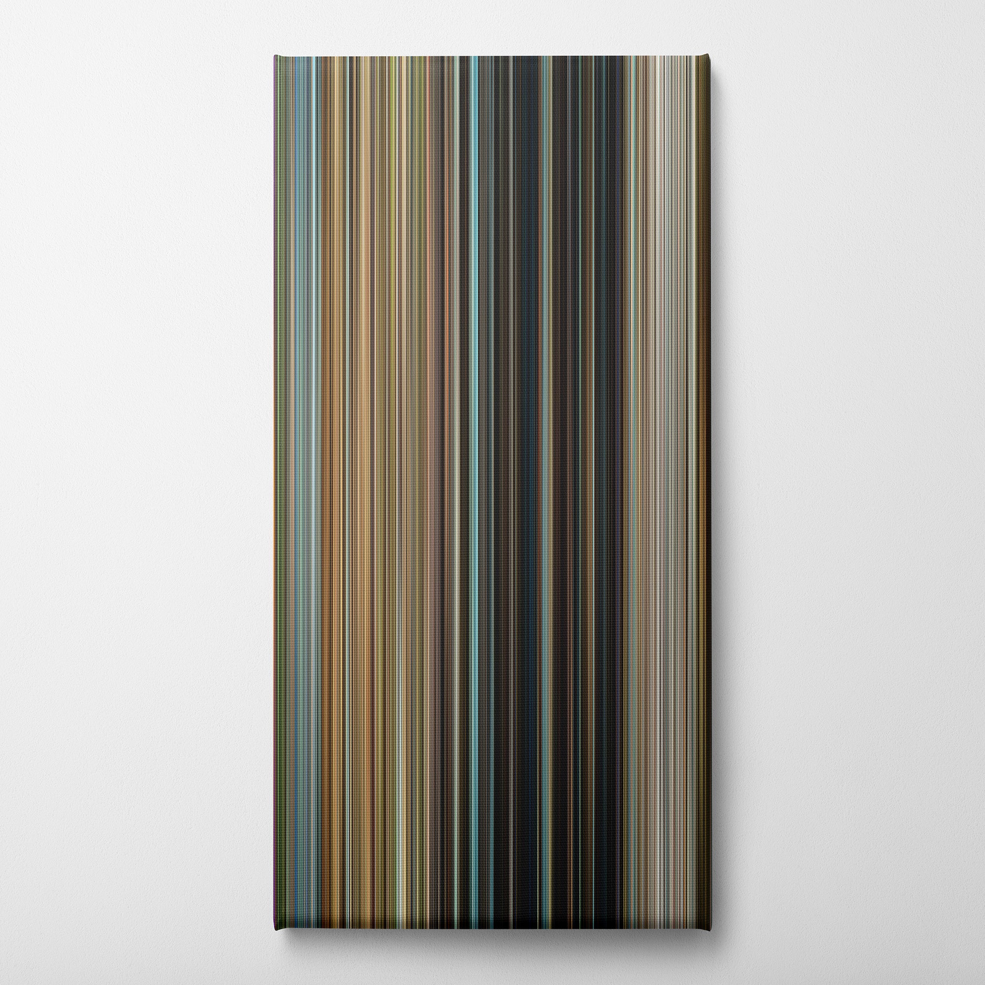 Rise of the Planet of the Apes (2011) CineSpectrum Color Spectrum Canvas Print - Vertical on Wall