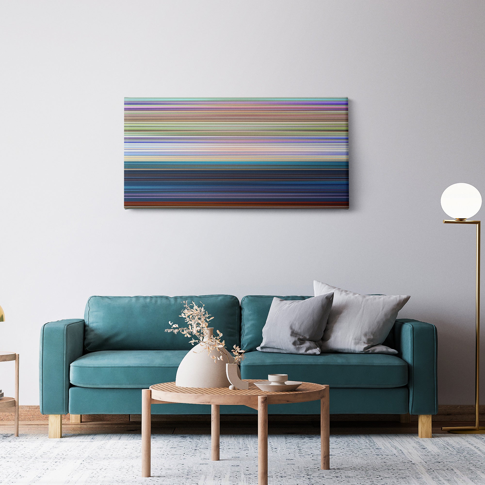 Robin Hood (1973) CineSpectrum Color Spectrum Canvas Print - Hanging Horizontal on Wall in Room