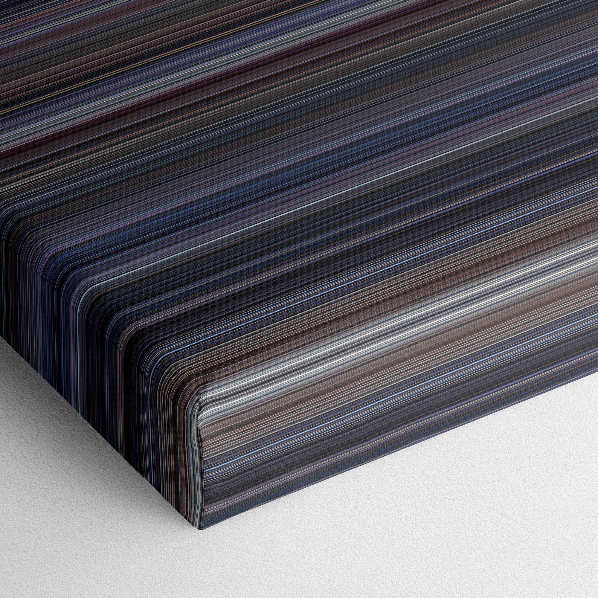 Robocop (1987) CineSpectrum Color Spectrum Canvas Print - Close Up of Bottom of Print