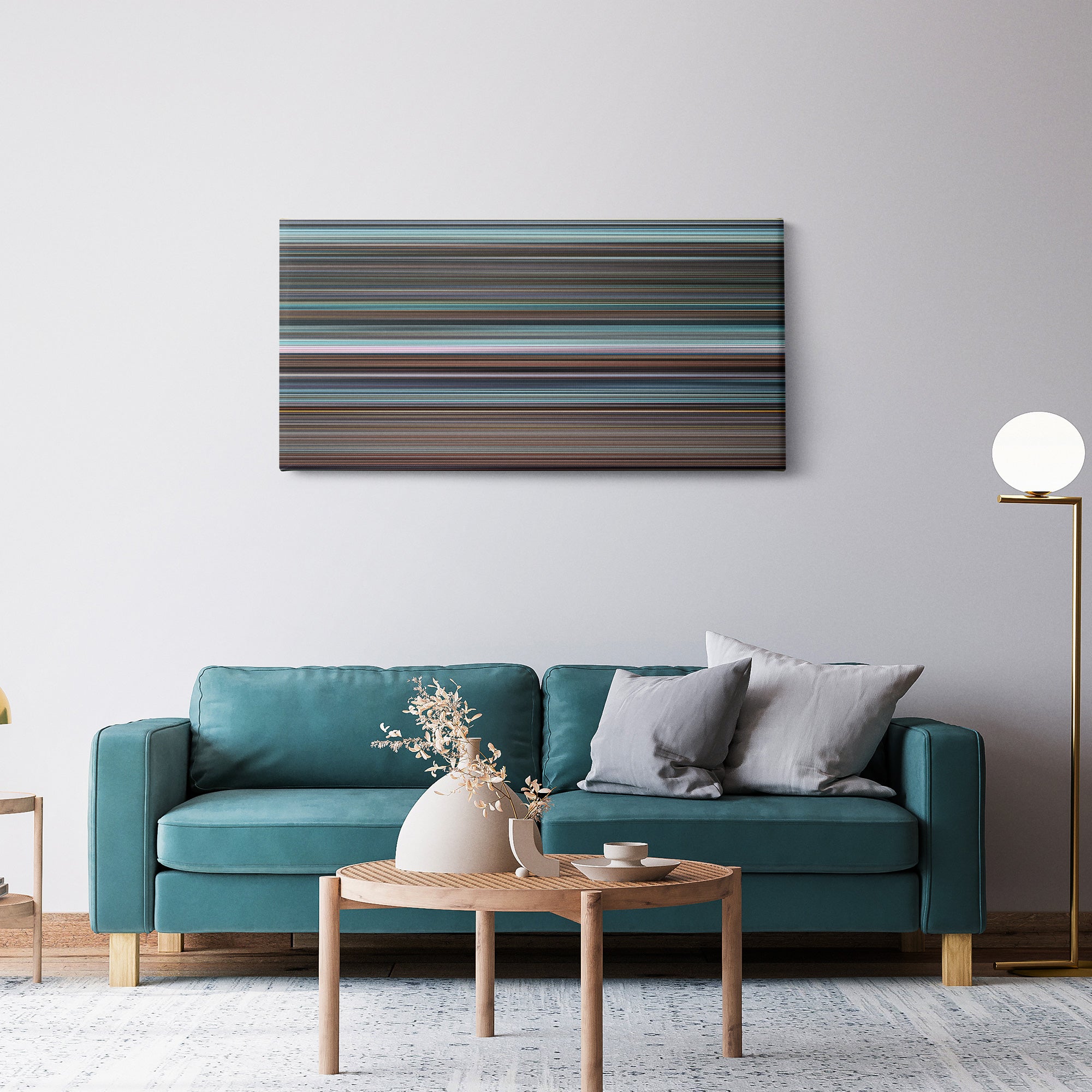 Rocky Balboa (2006) CineSpectrum Color Spectrum Canvas Print - Hanging Horizontal on Wall in Room