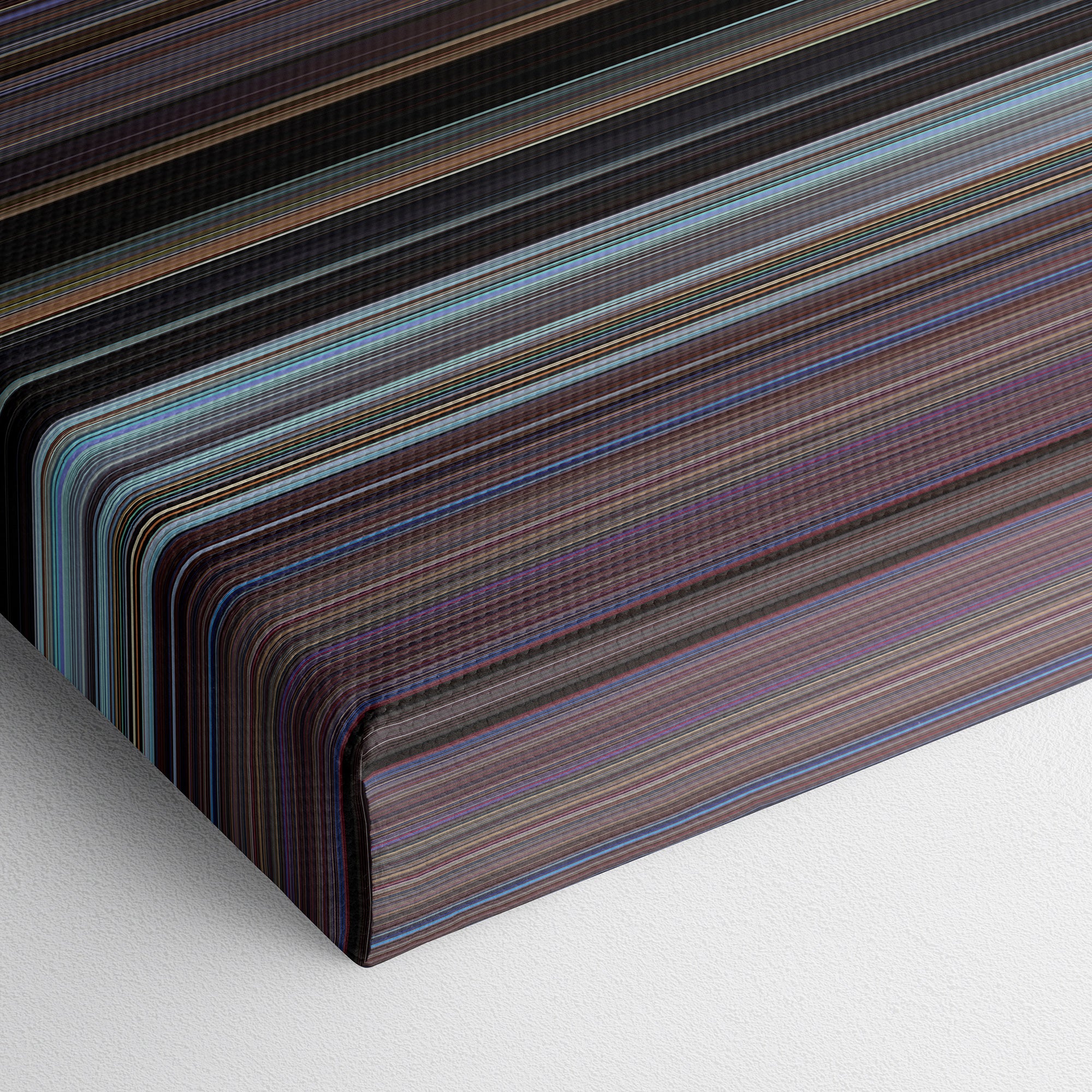 Rocky III (1982) CineSpectrum Color Spectrum Canvas Print - Close Up of Bottom of Print
