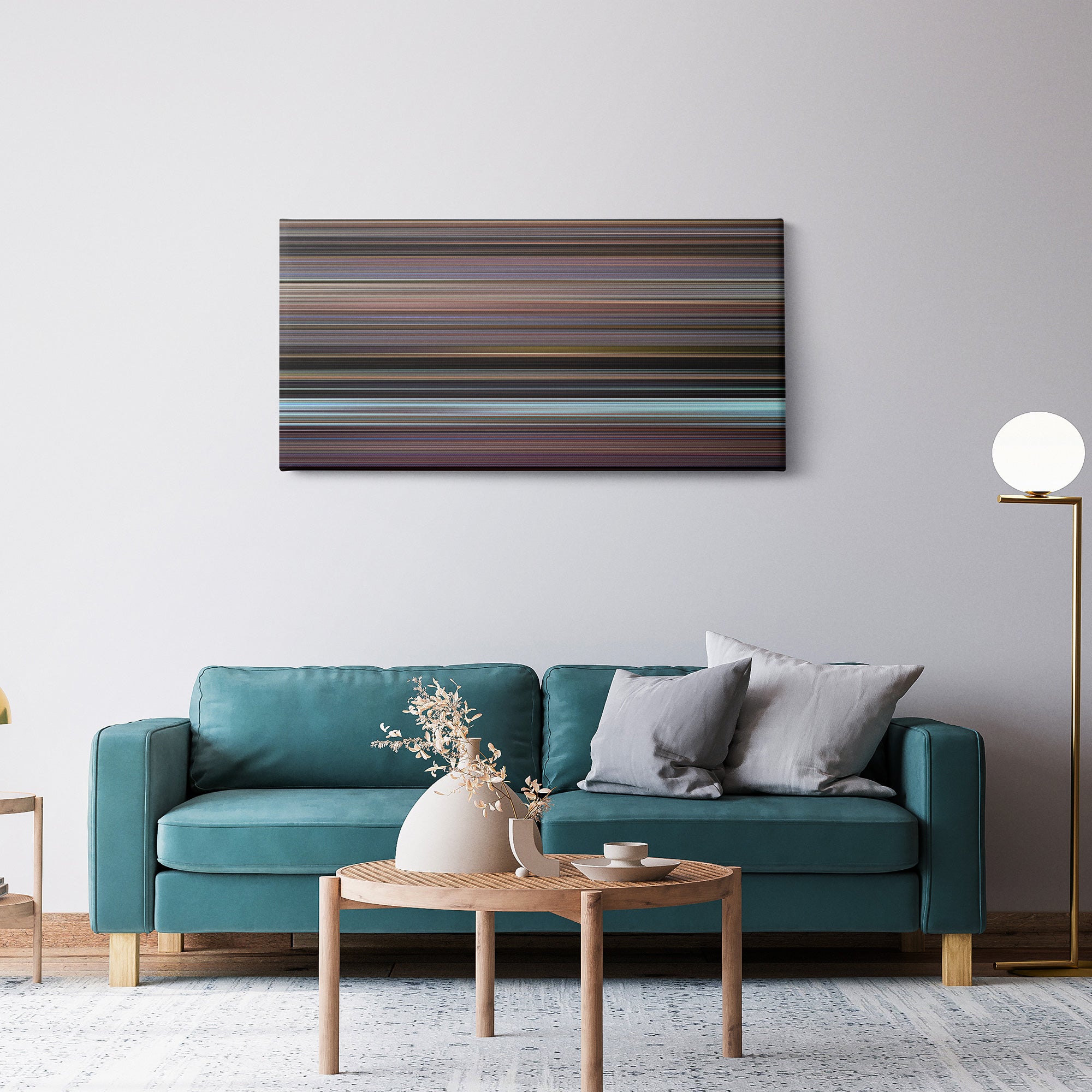 Rocky III (1982) CineSpectrum Color Spectrum Canvas Print - Hanging Horizontal on Wall in Room