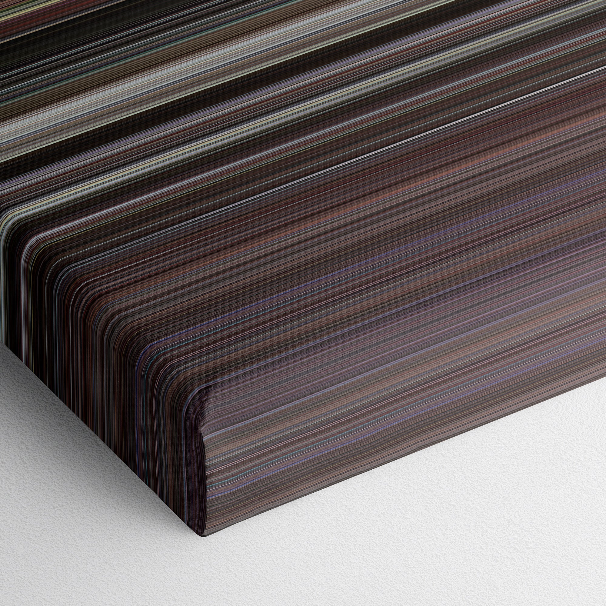 Rocky IV (1985) CineSpectrum Color Spectrum Canvas Print - Close Up of Bottom of Print