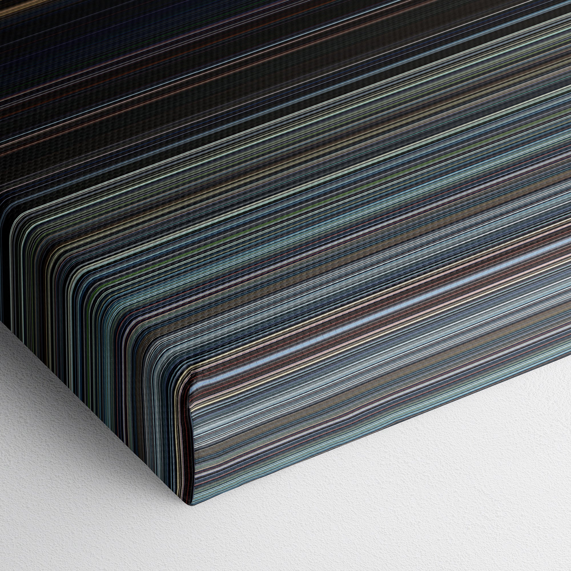 Rogue One - A Star Wars Story (2016) CineSpectrum Color Spectrum Canvas Print - Close Up of Bottom of Print