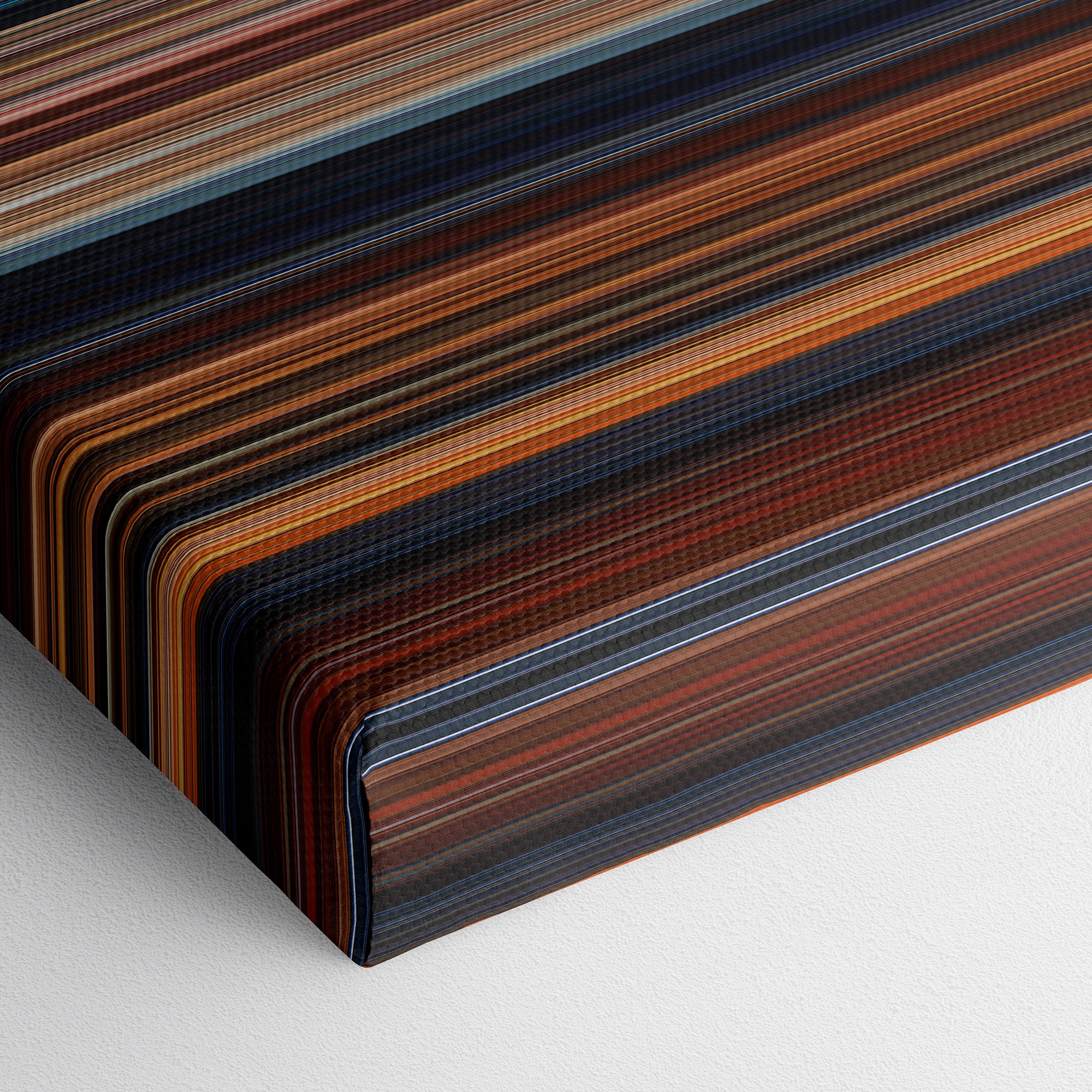 Romeo + Juliet (1996) CineSpectrum Color Spectrum Canvas Print - Close Up of Bottom of Print