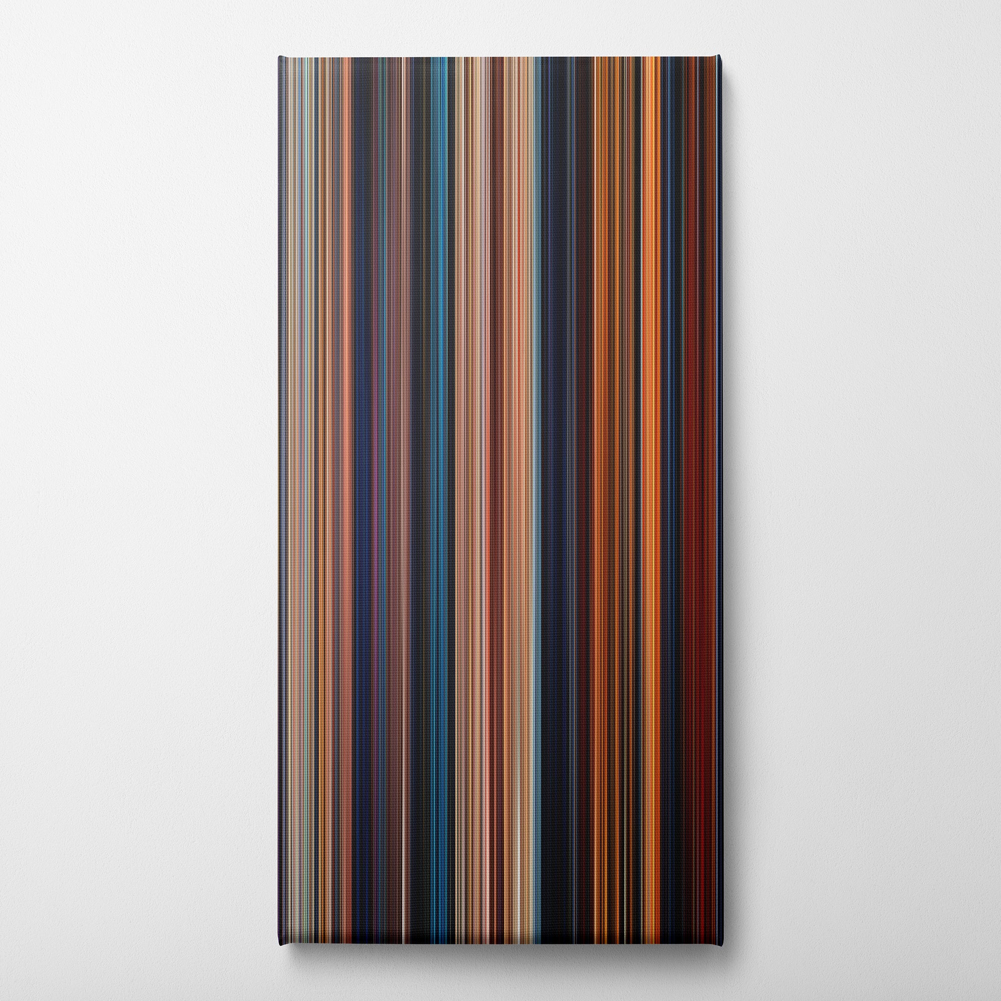 Romeo + Juliet (1996) CineSpectrum Color Spectrum Canvas Print - Vertical on Wall
