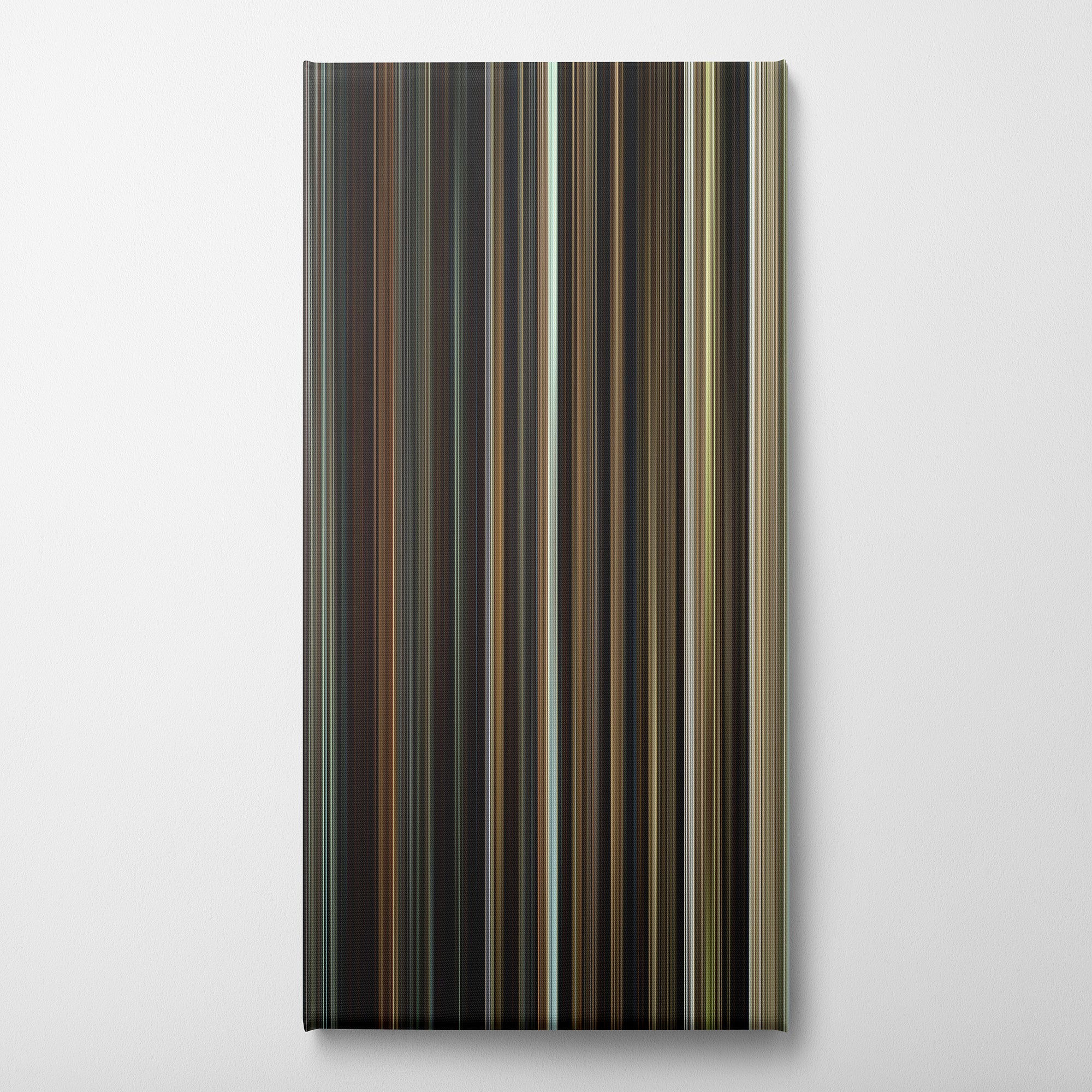 Rustin (2023) CineSpectrum Color Spectrum Canvas Print - Vertical on Wall