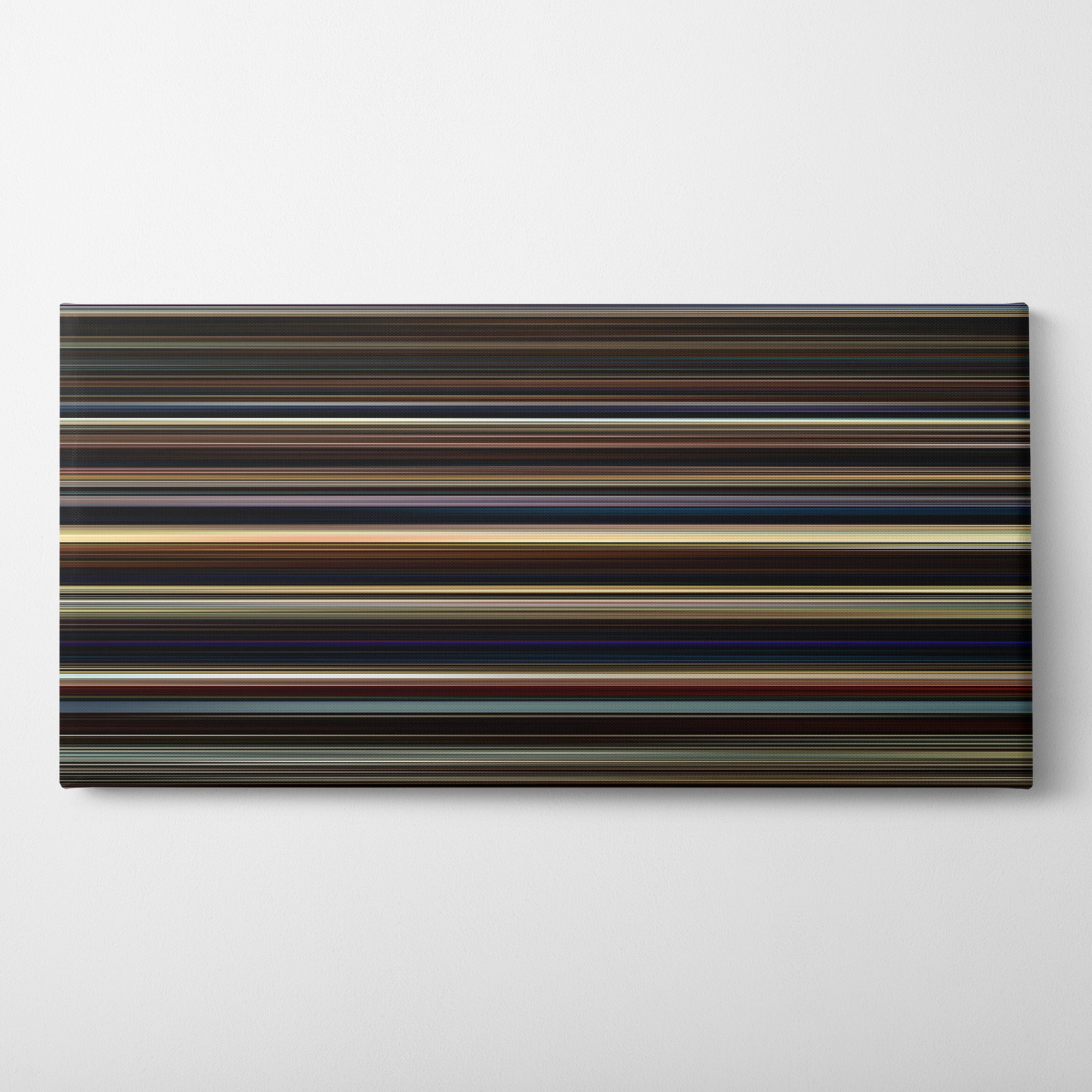 Saltburn (2023) CineSpectrum Color Spectrum Canvas Print - Horizontal on Wall