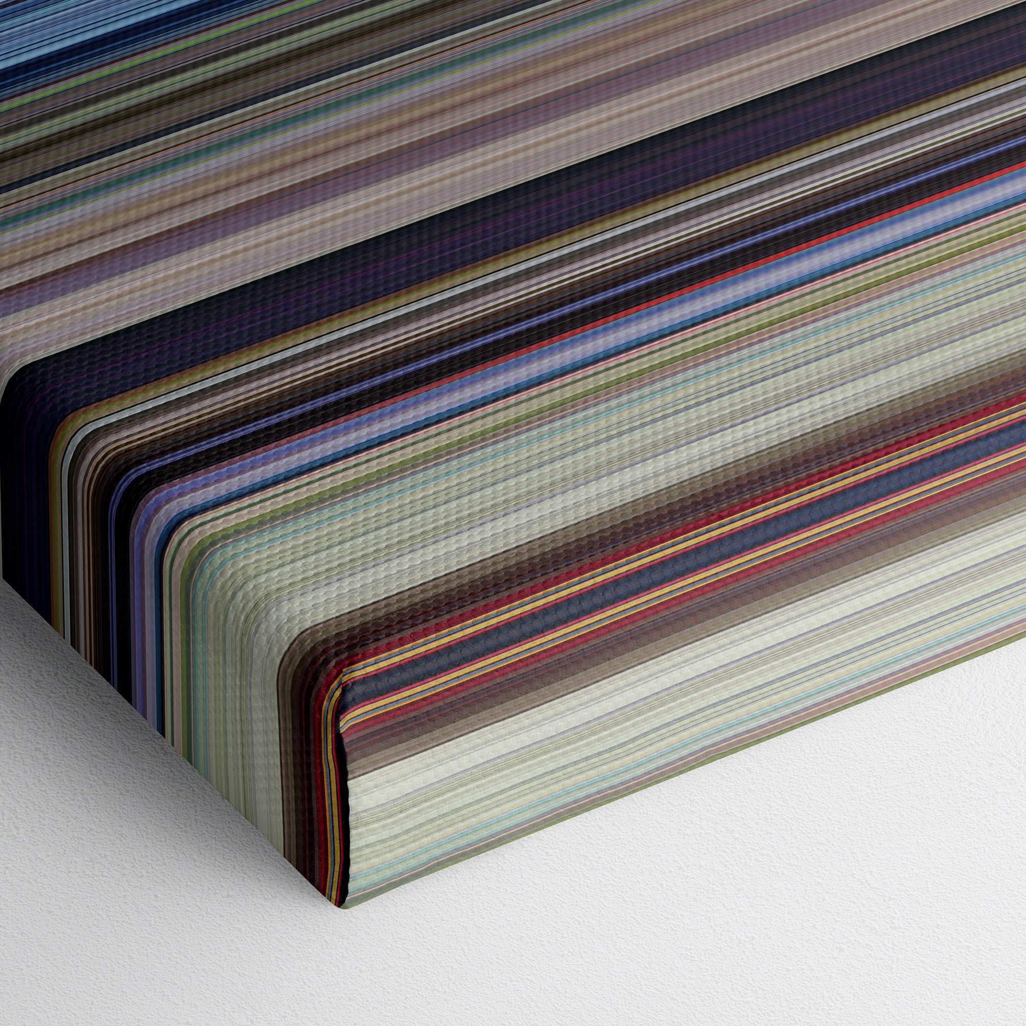 Saludos Amigos (1942) CineSpectrum Color Spectrum Canvas Print - Close Up of Bottom of Print