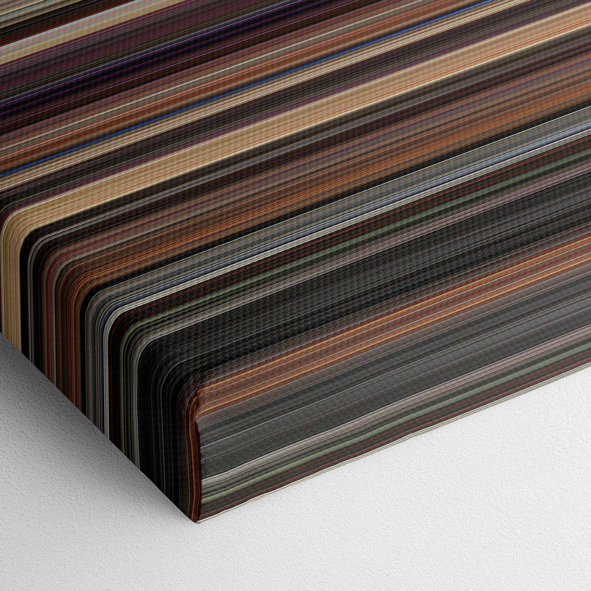 Scarface (1983) CineSpectrum Color Spectrum Canvas Print - Close Up of Bottom of Print