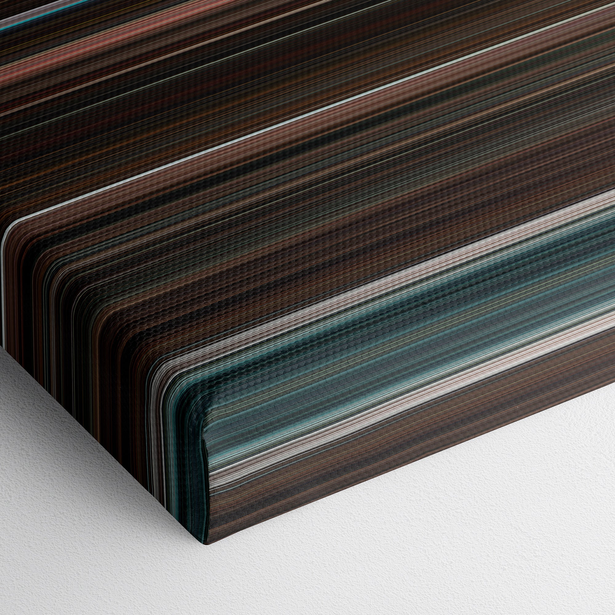 Scream 4 (2011) CineSpectrum Color Spectrum Canvas Print - Close Up of Bottom of Print