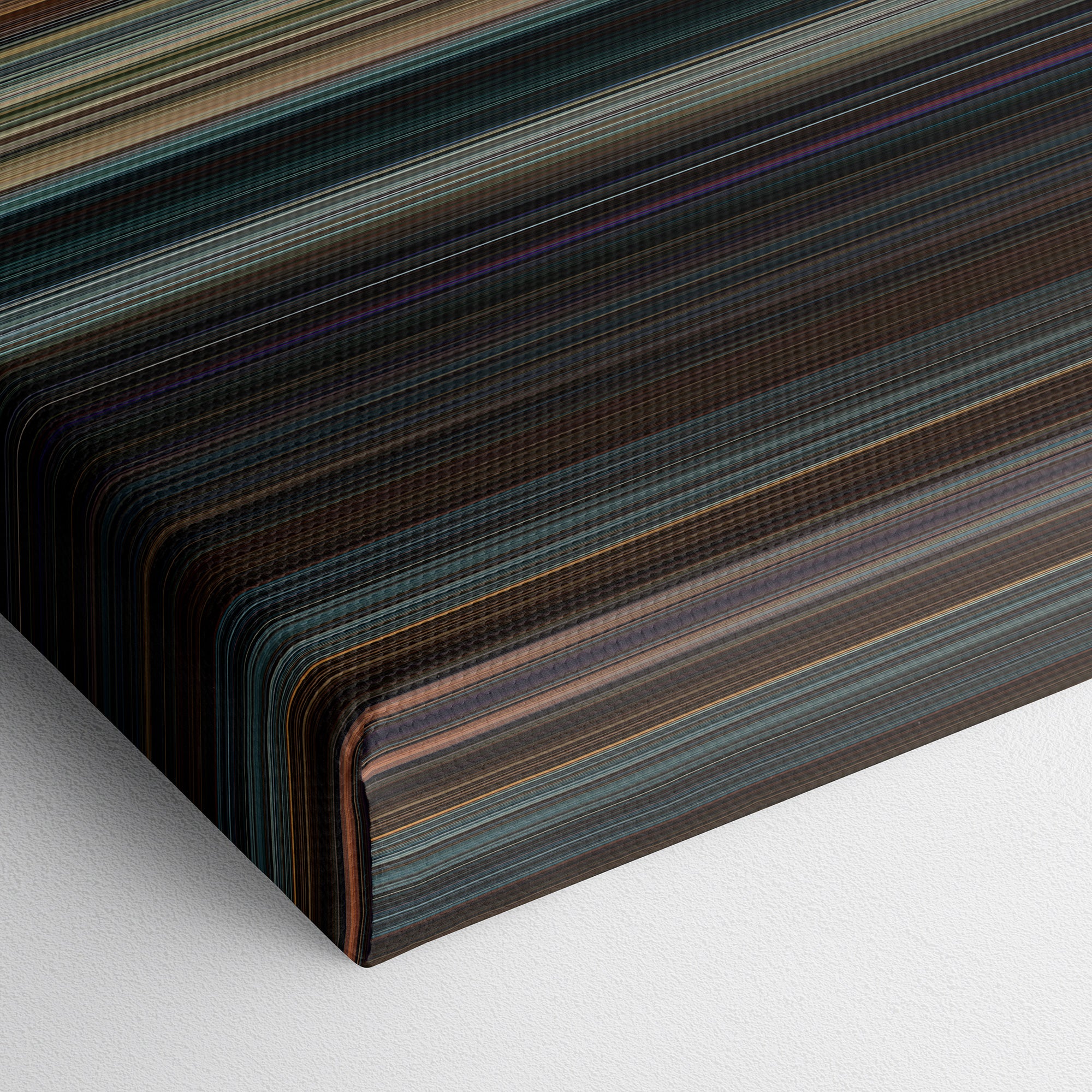 Scream (2022) CineSpectrum Color Spectrum Canvas Print - Close Up of Bottom of Print