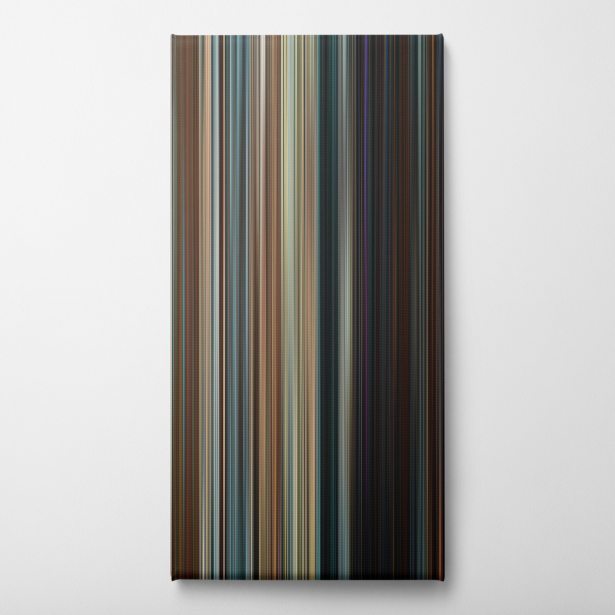 Scream (2022) CineSpectrum Color Spectrum Canvas Print - Vertical on Wall