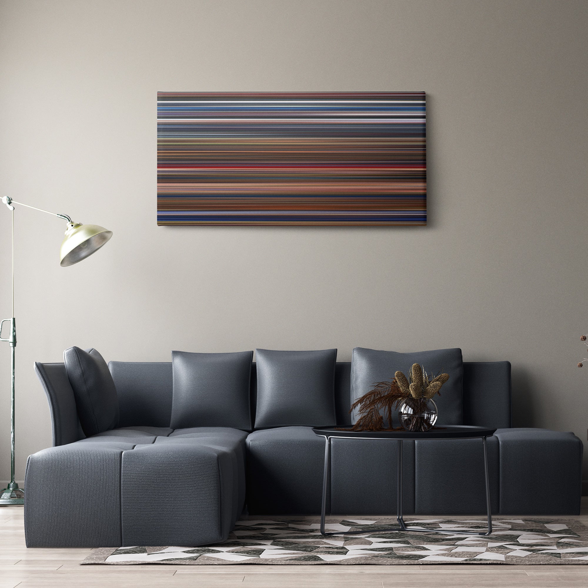 Seed of Chucky (2004) CineSpectrum Color Spectrum Canvas Print - Hanging Horizontal on Wall in Room
