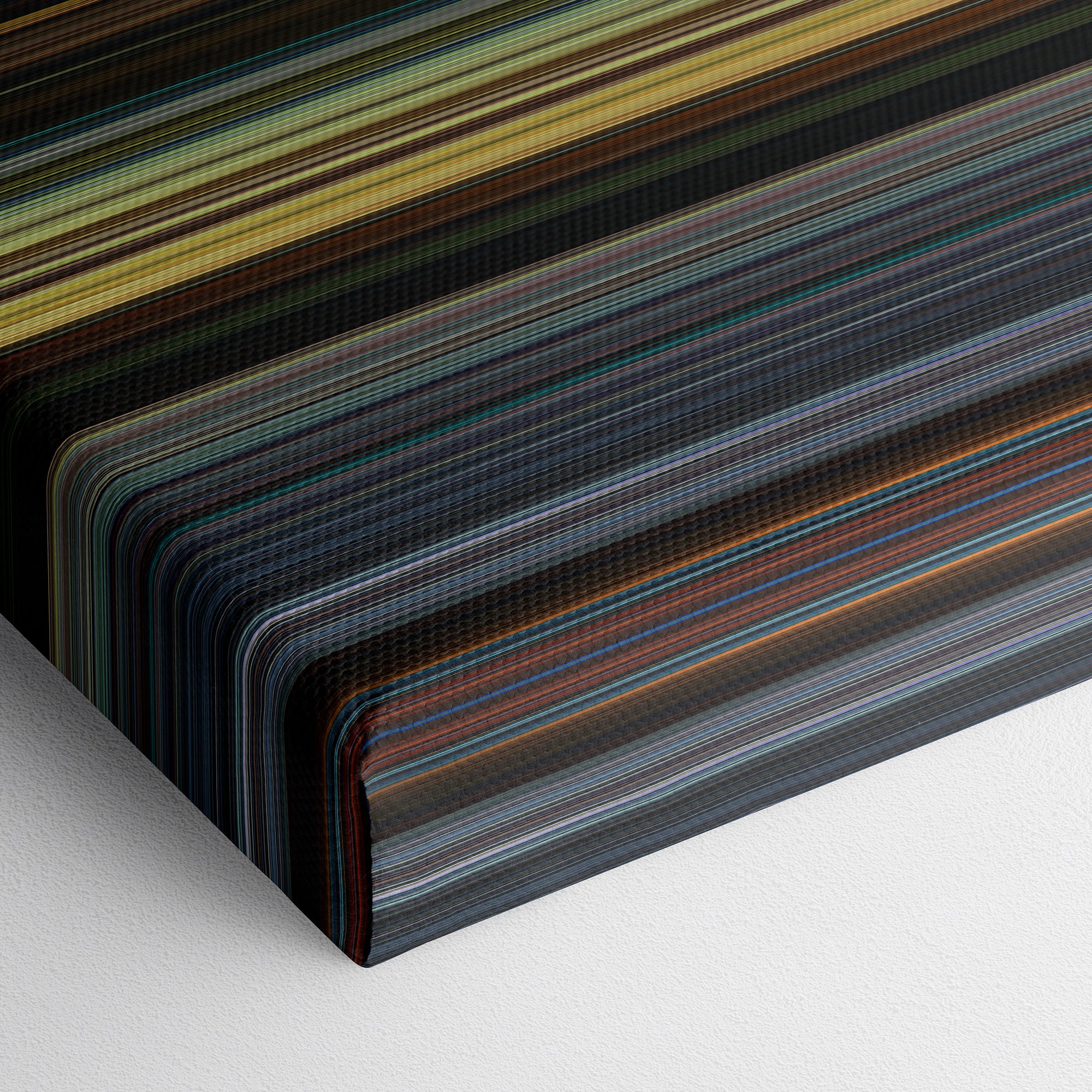 Shang-Chi and the Legend of the Ten Rings (2021) CineSpectrum Color Spectrum Canvas Print - Close Up of Bottom of Print