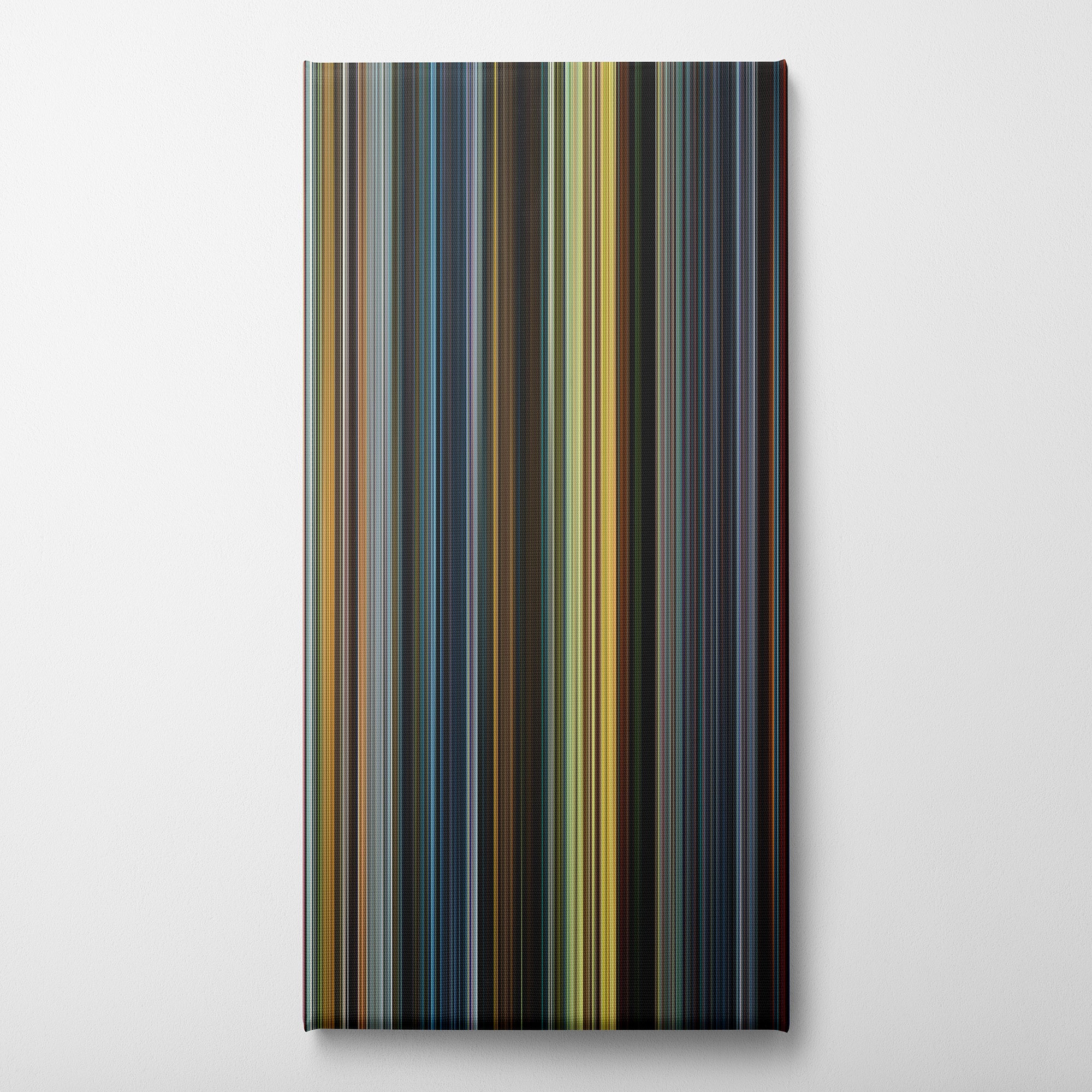 Shang-Chi and the Legend of the Ten Rings (2021) CineSpectrum Color Spectrum Canvas Print - Vertical on Wall