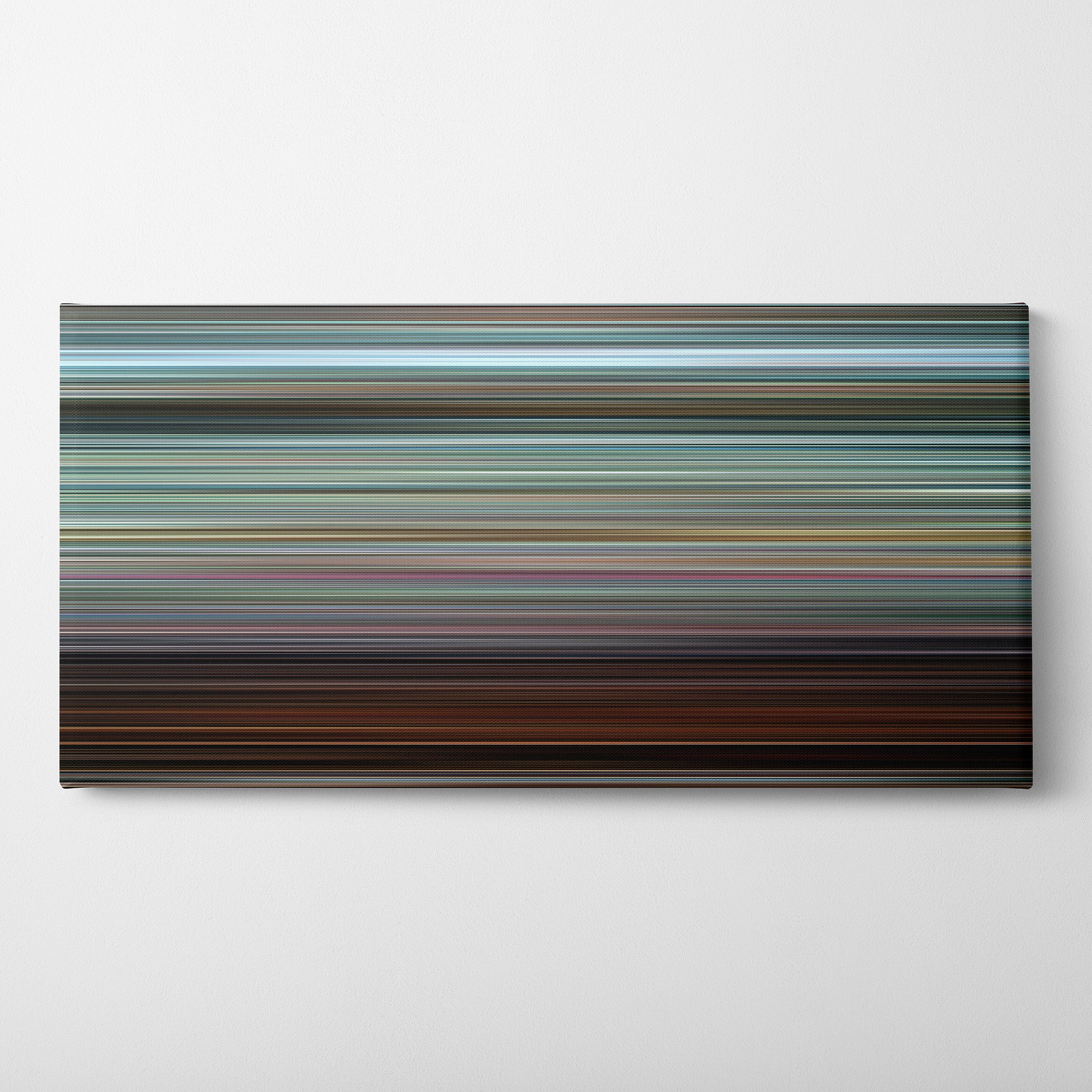 Shaun of the Dead (2004) CineSpectrum Color Spectrum Canvas Print - Horizontal on Wall