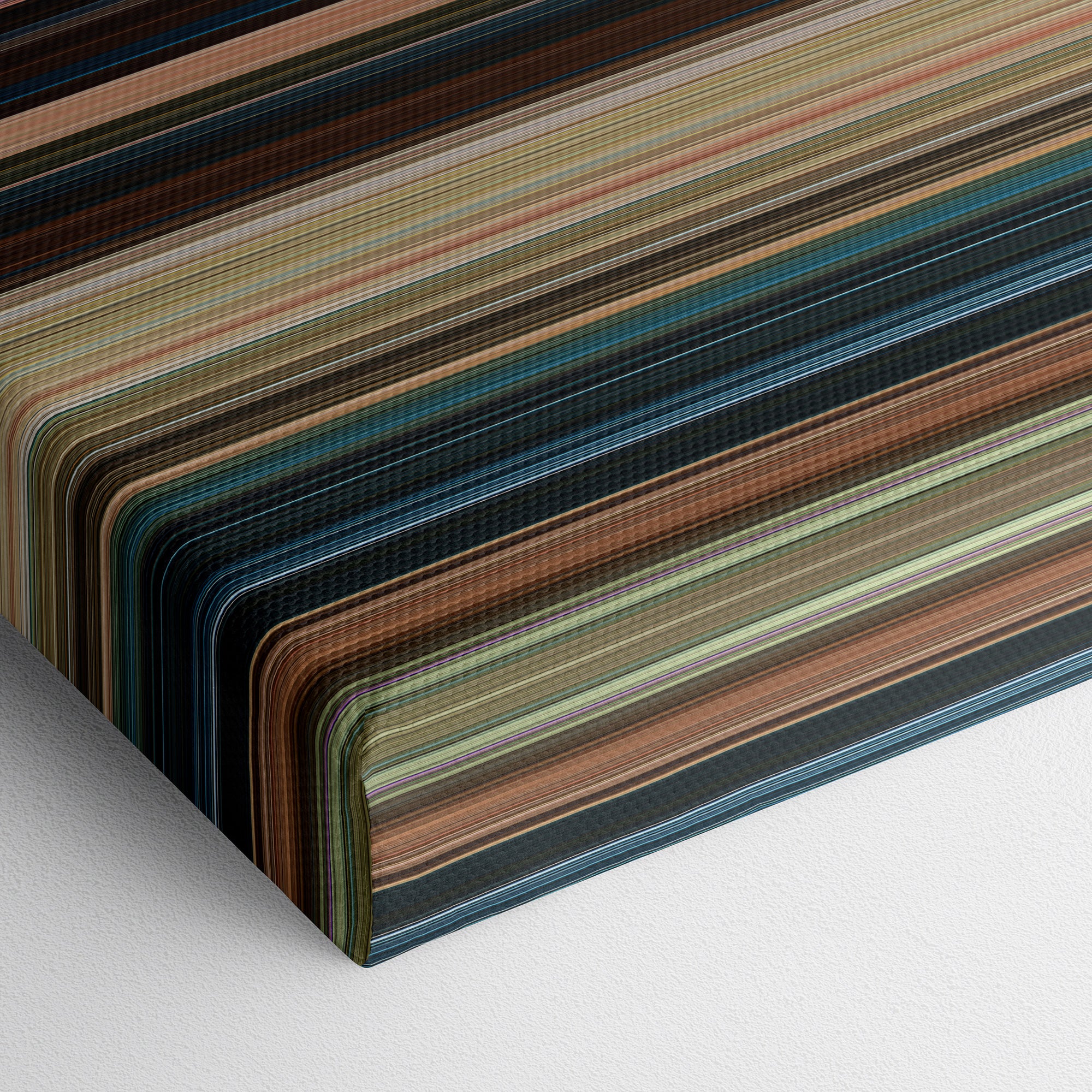 Shazam Fury of the Gods (2023) CineSpectrum Color Spectrum Canvas Print - Close Up of Bottom of Print