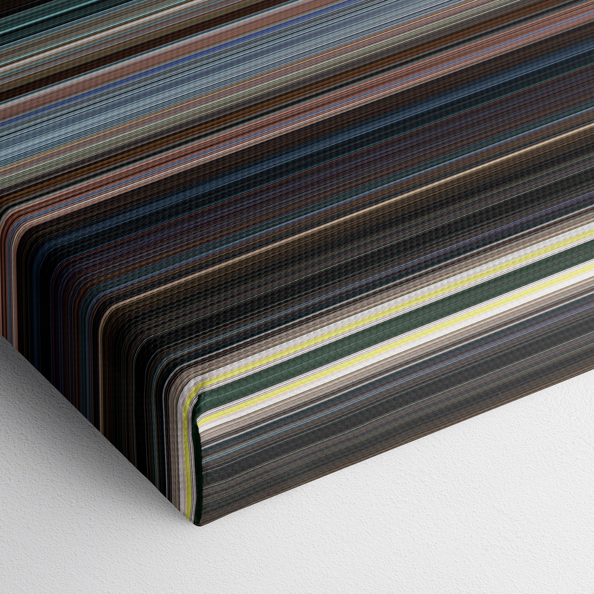 Shazam! (2019) CineSpectrum Color Spectrum Canvas Print - Close Up of Bottom of Print