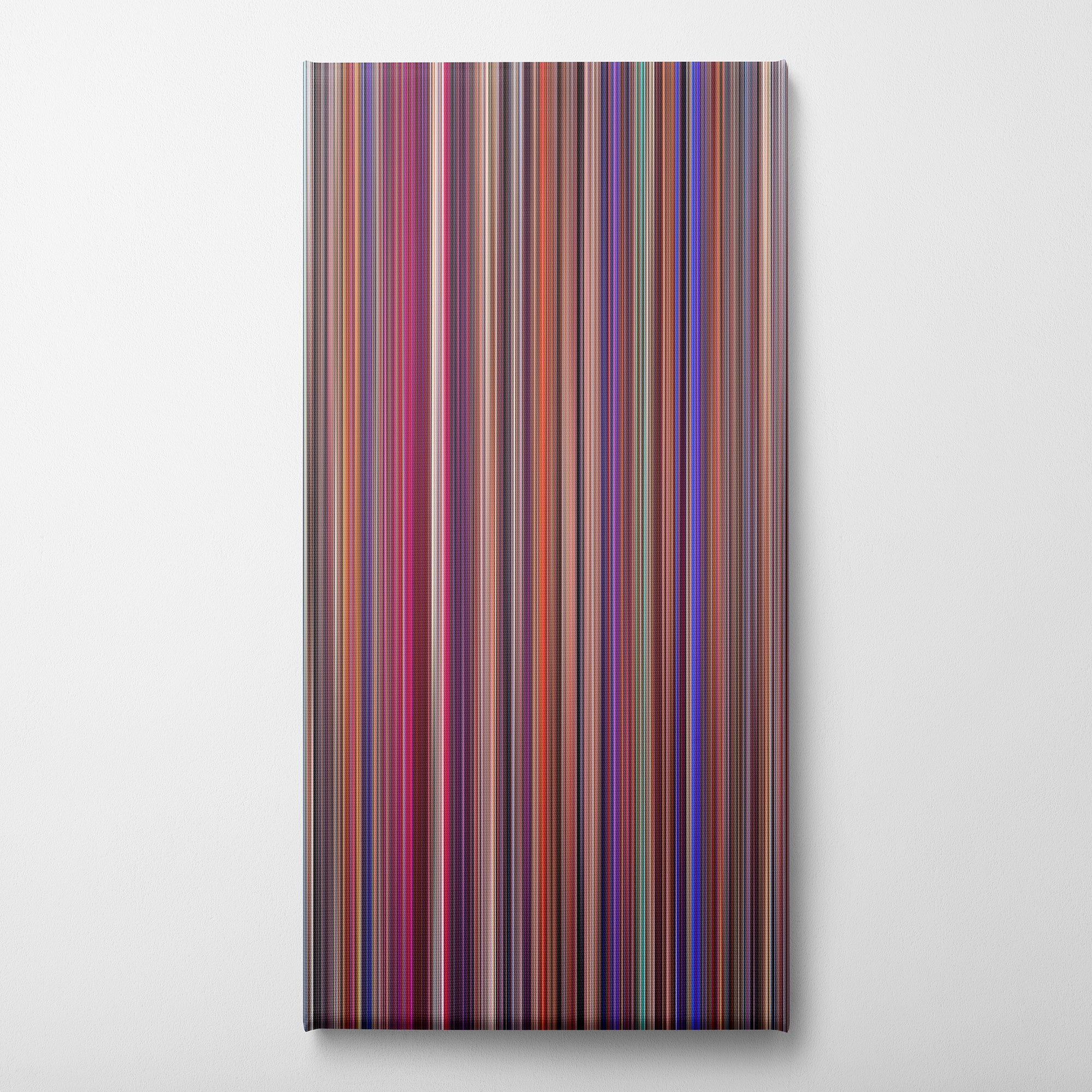 Showgirls (1995) CineSpectrum Color Spectrum Canvas Print - Vertical on Wall