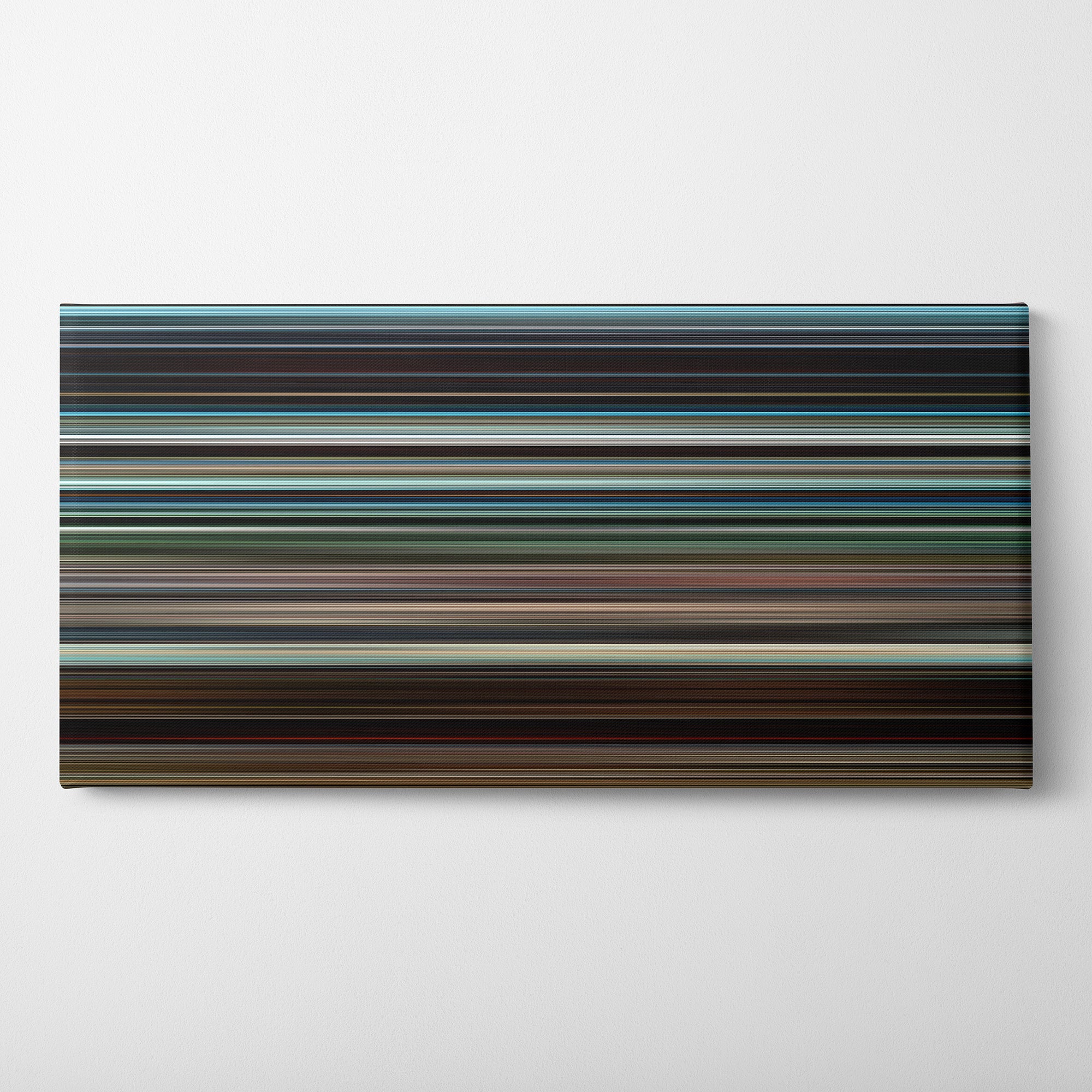 Silence (2016) CineSpectrum Color Spectrum Canvas Print - Horizontal on Wall