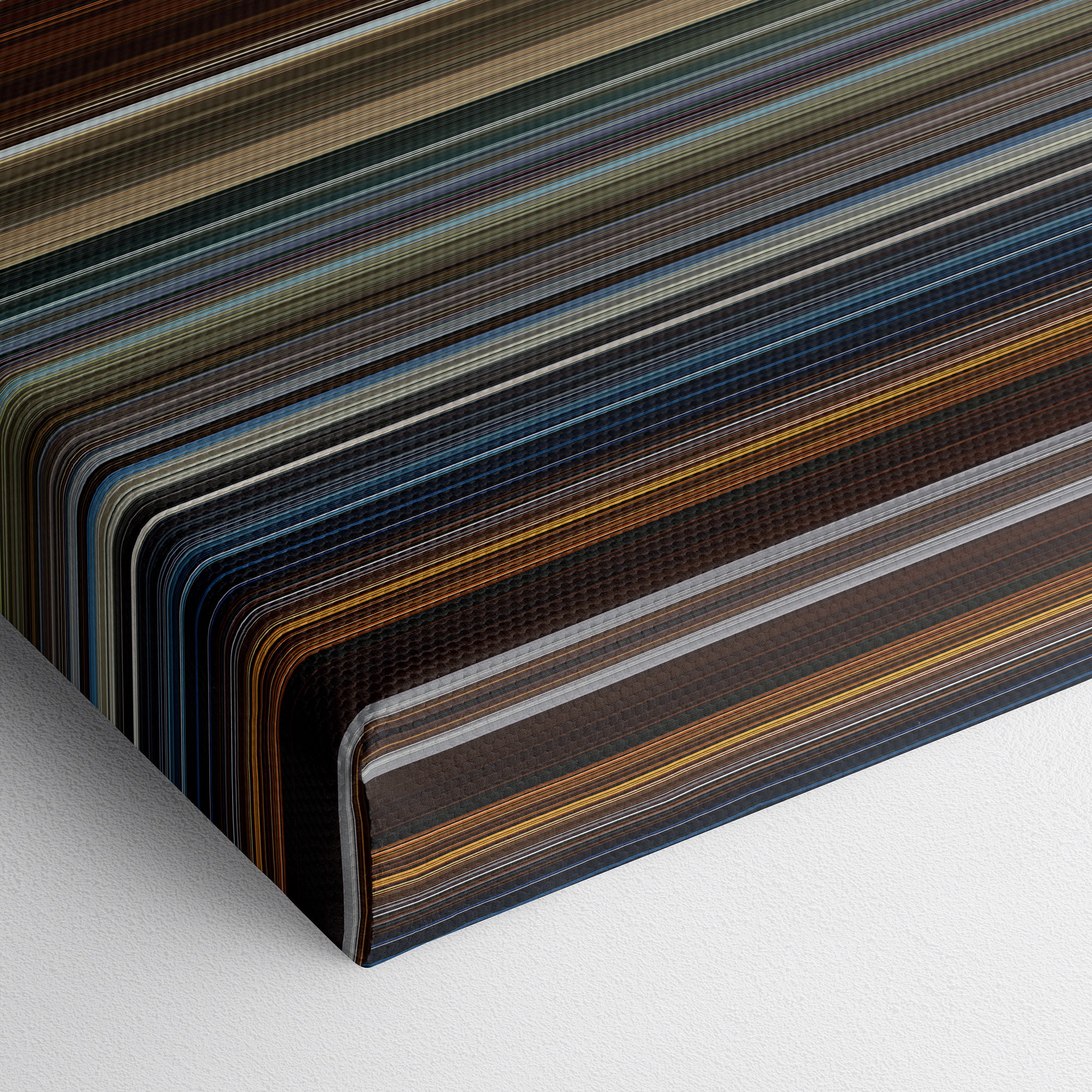 Skyfall (2012) CineSpectrum Color Spectrum Canvas Print - Close Up of Bottom of Print