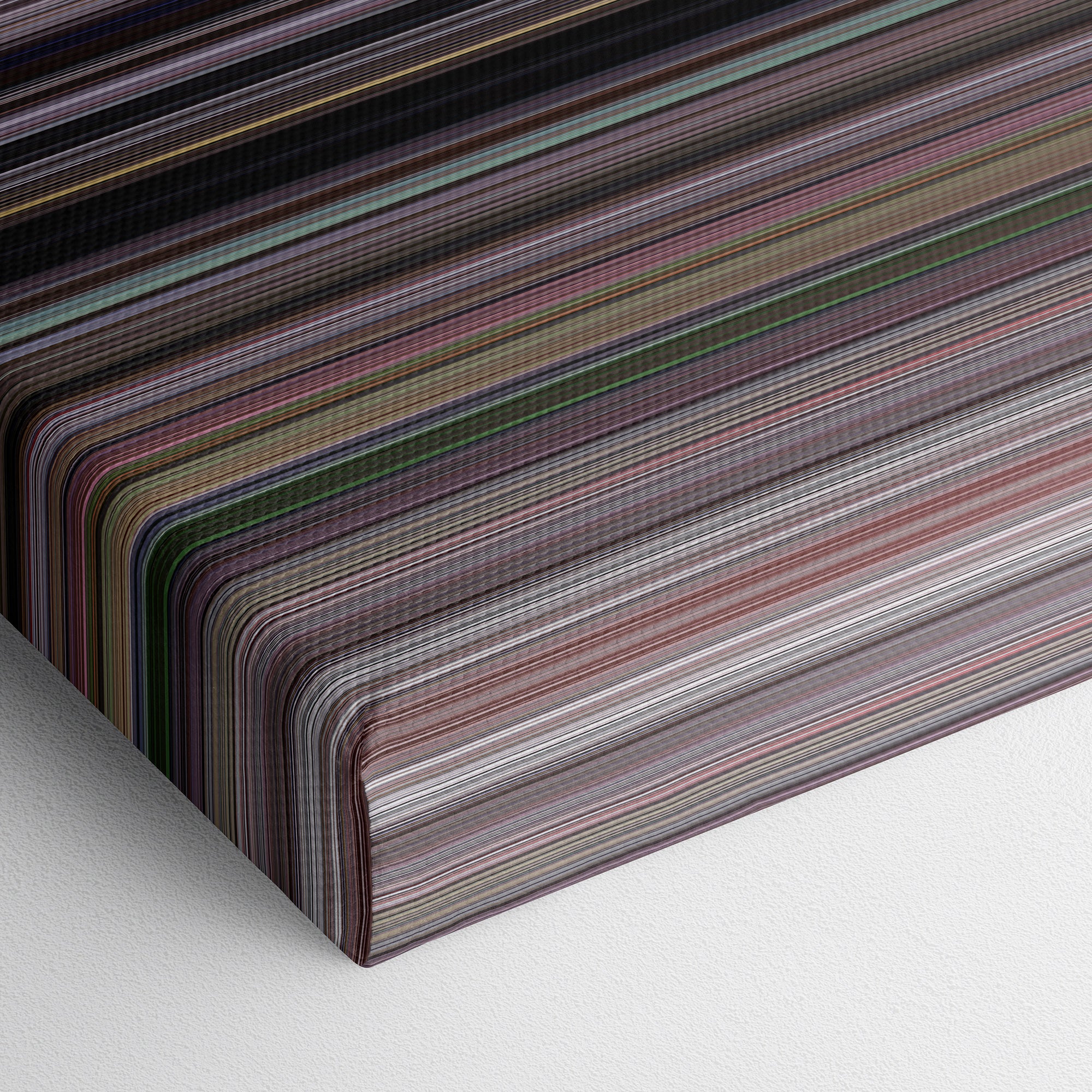 Slap Shot (1977) CineSpectrum Color Spectrum Canvas Print - Close Up of Bottom of Print