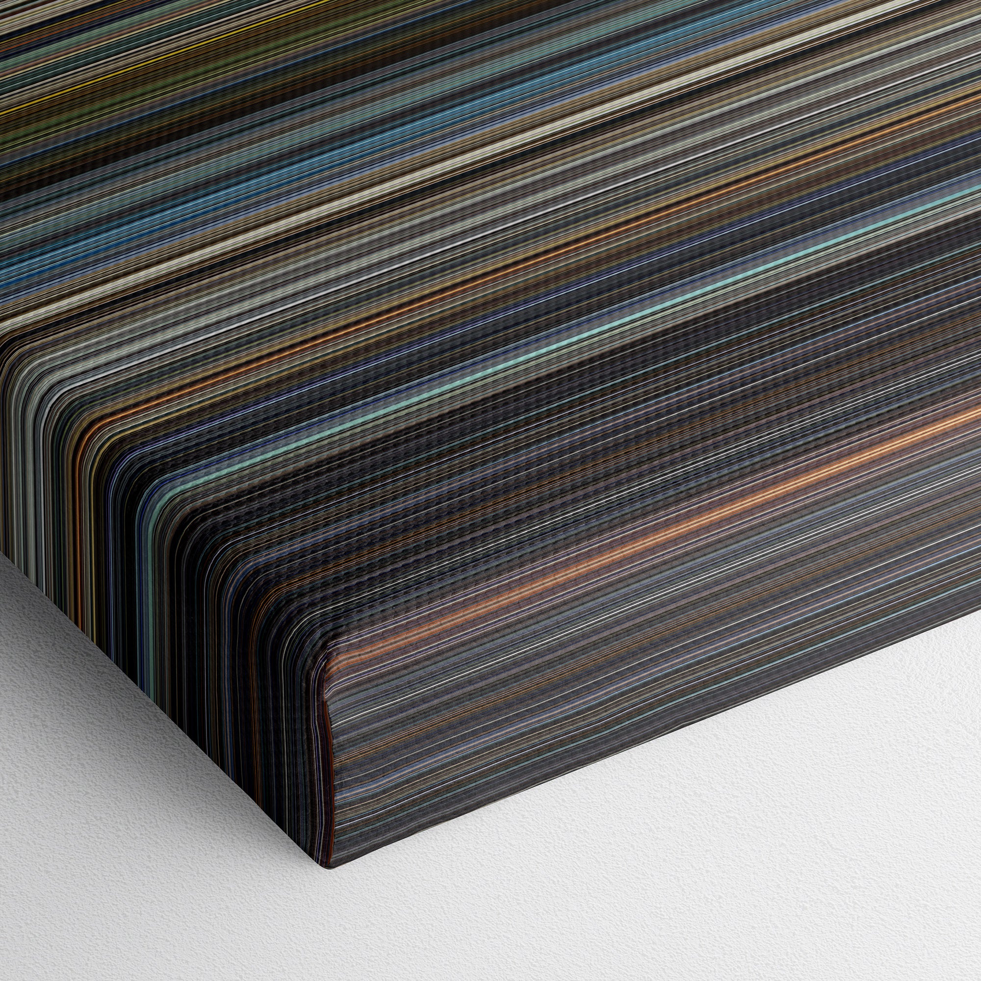 Slumdog Millionaire (2008) CineSpectrum Color Spectrum Canvas Print - Close Up of Bottom of Print
