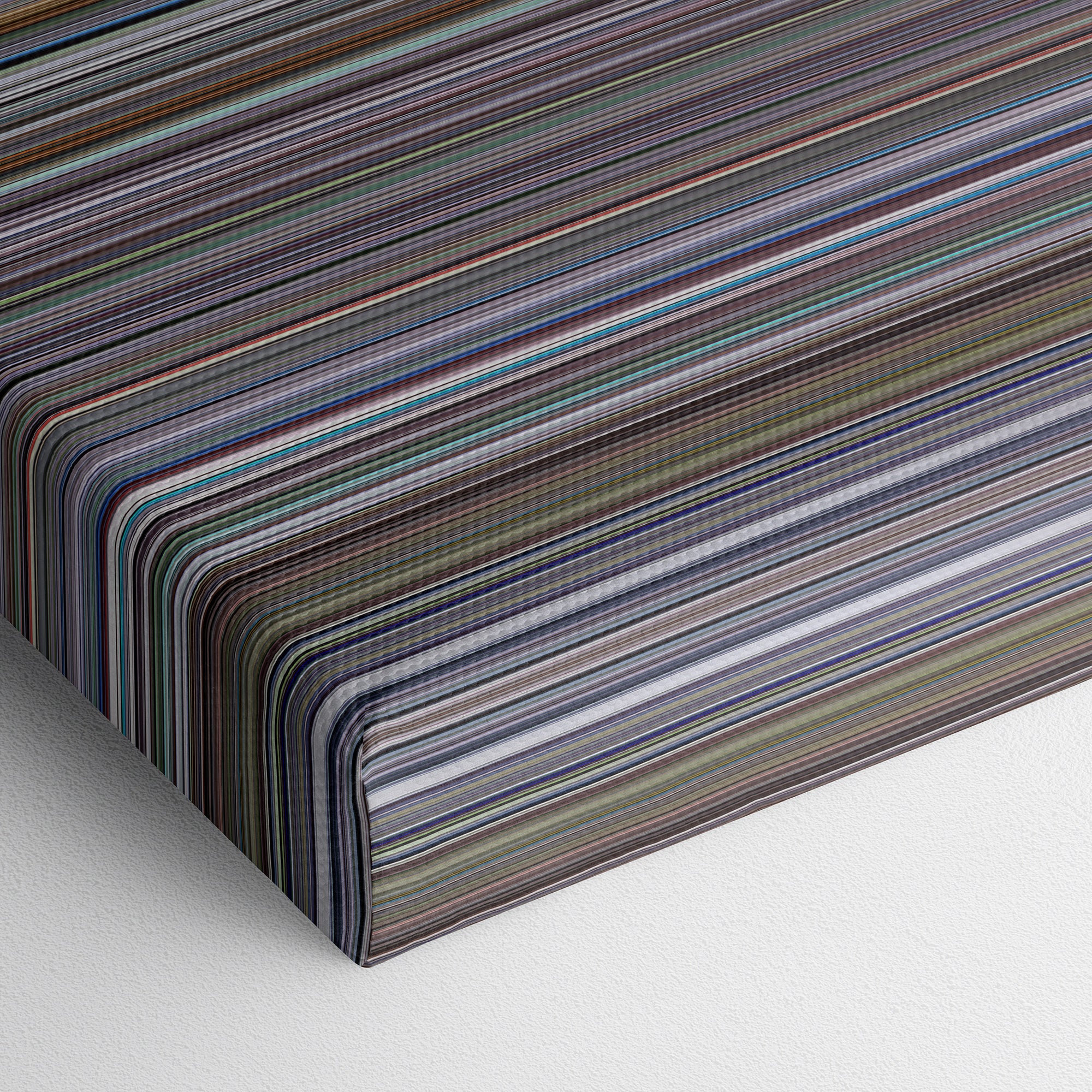 Song to Song (2017) CineSpectrum Color Spectrum Canvas Print - Close Up of Bottom of Print