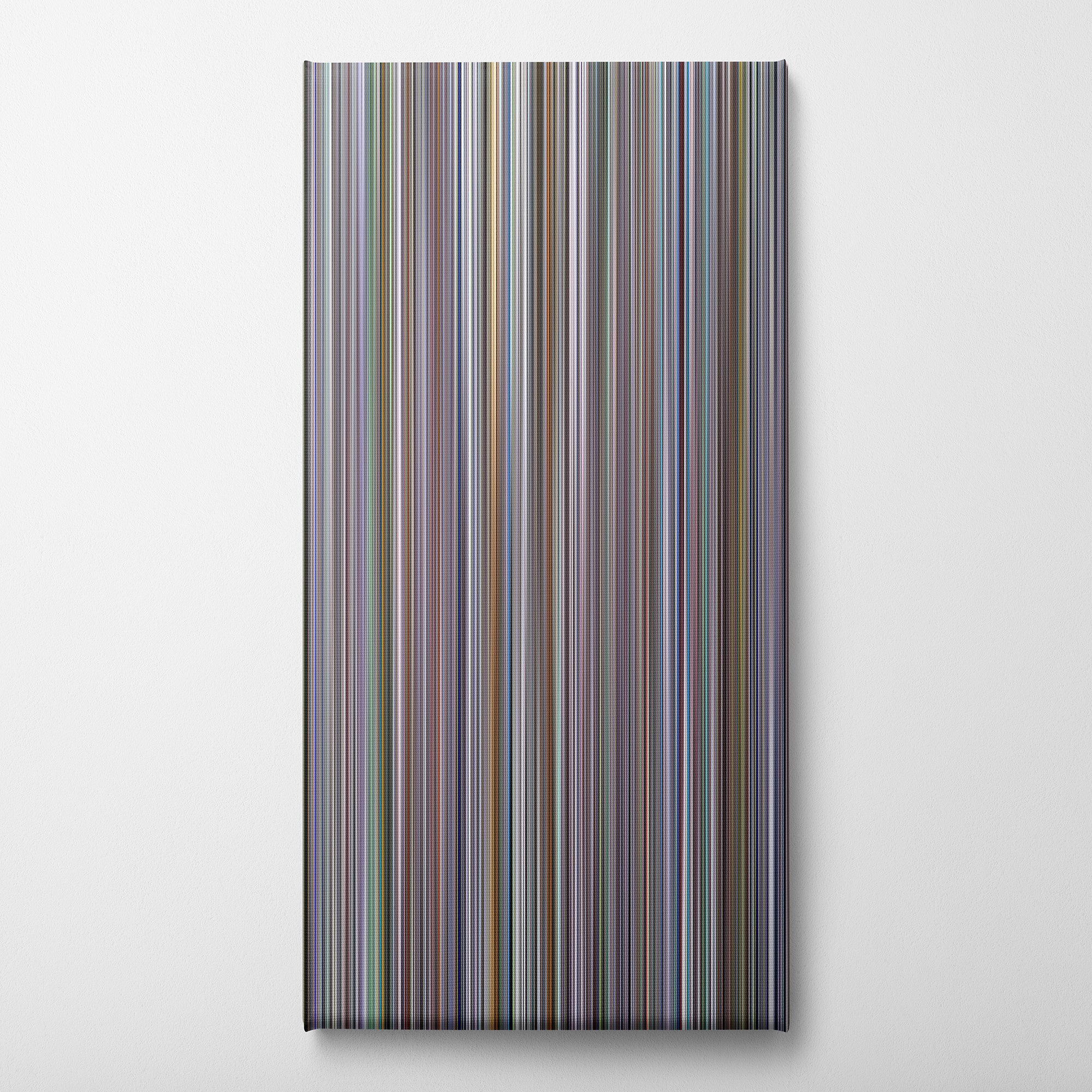 Song to Song (2017) CineSpectrum Color Spectrum Canvas Print - Vertical on Wall