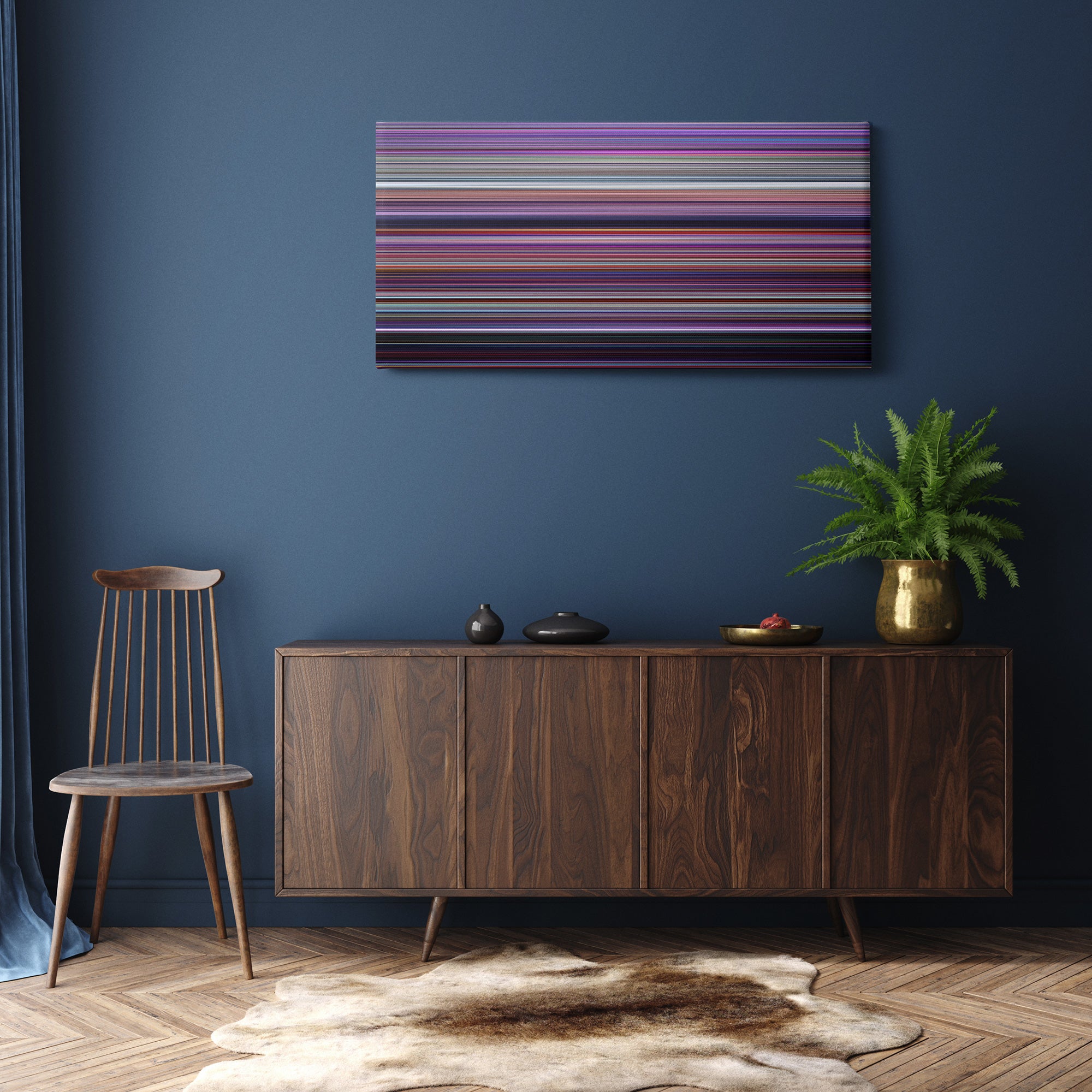 Spider-Man - Across the Spider-Verse (2023) CineSpectrum Color Spectrum Canvas Print - Hanging Horizontal on Wall in Room