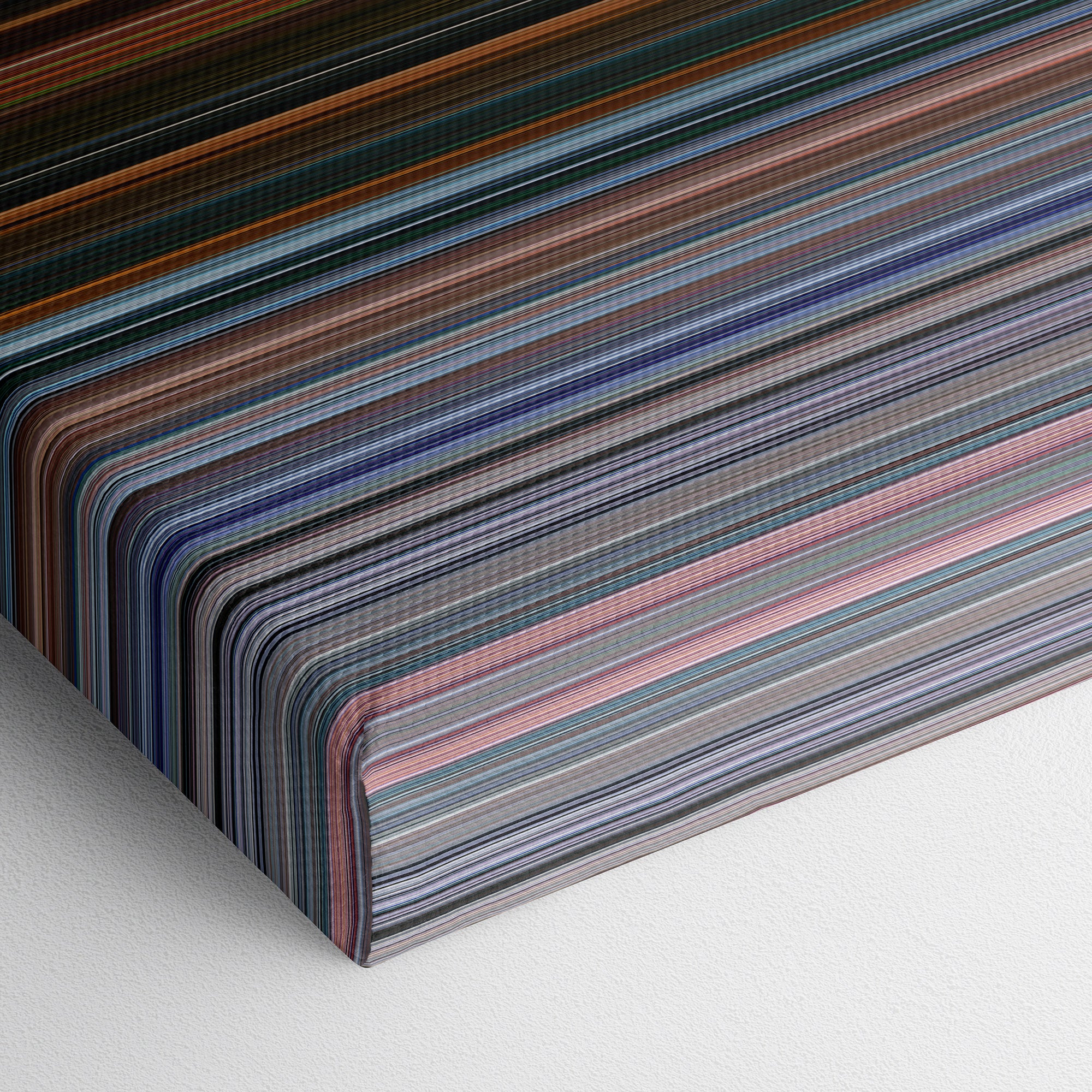 Spider-Man - Far From Home (2019) CineSpectrum Color Spectrum Canvas Print - Close Up of Bottom of Print