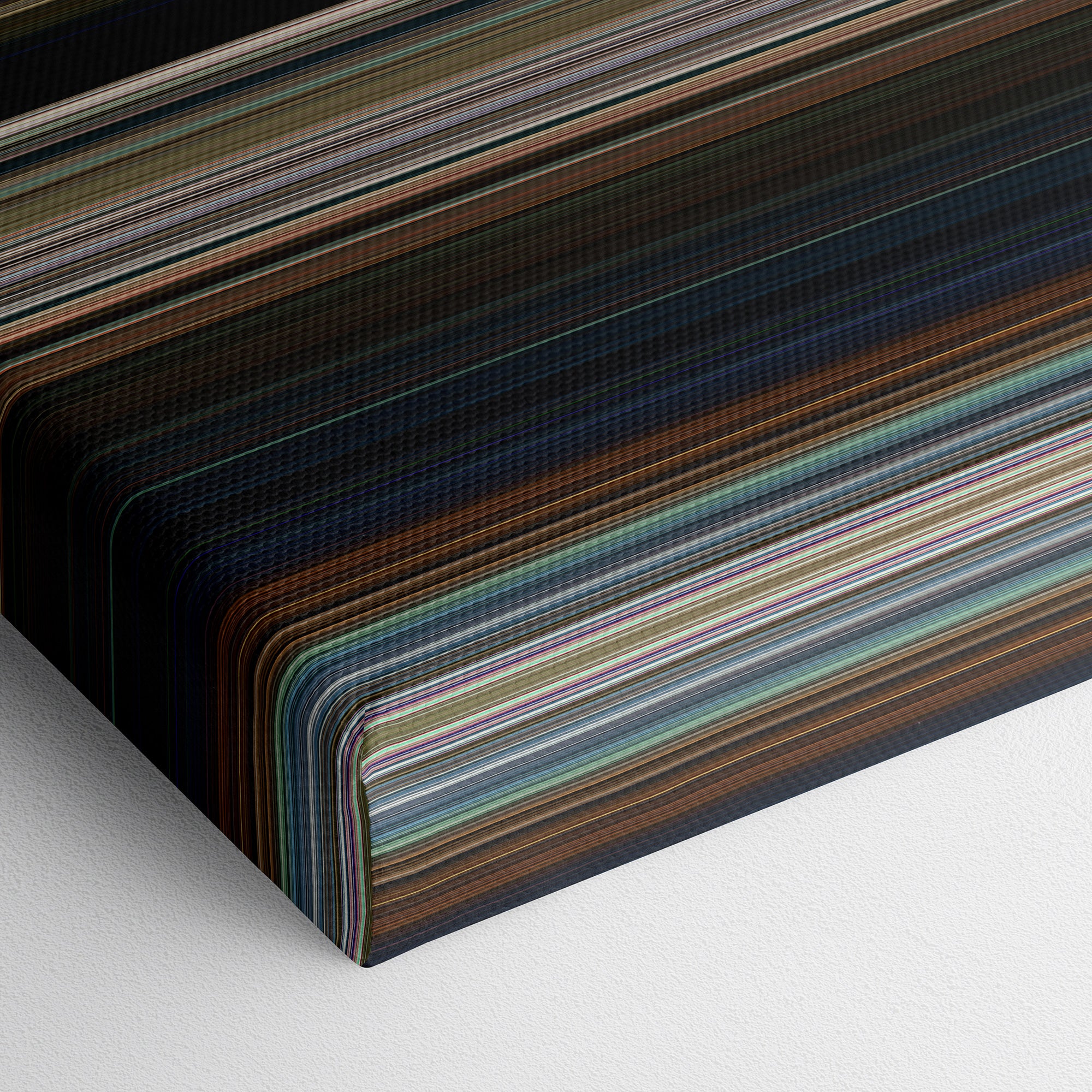 Spider-Man - Homecoming (2017) CineSpectrum Color Spectrum Canvas Print - Close Up of Bottom of Print