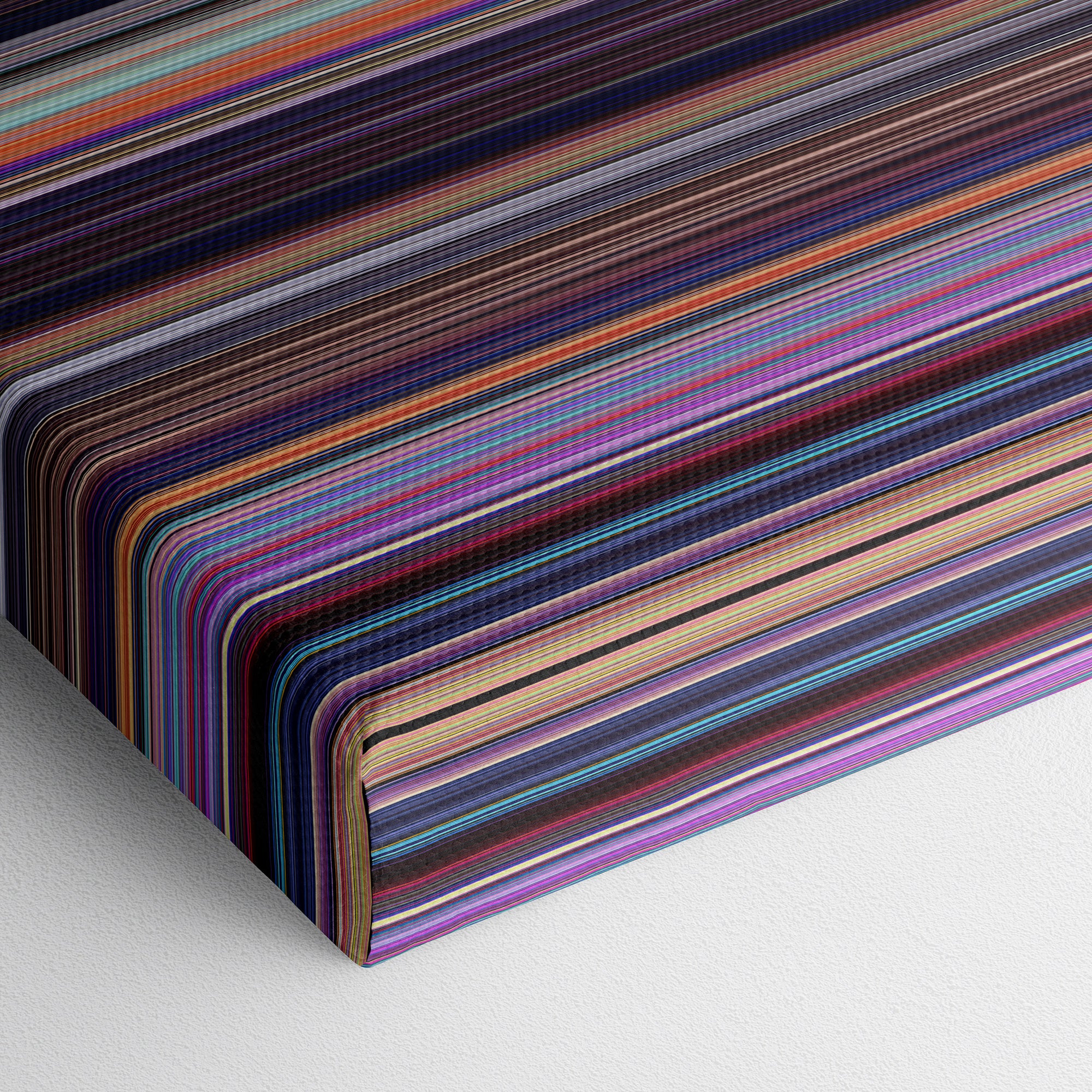 Spider-Man - Into The Spider-Verse (2018) CineSpectrum Color Spectrum Canvas Print - Close Up of Bottom of Print