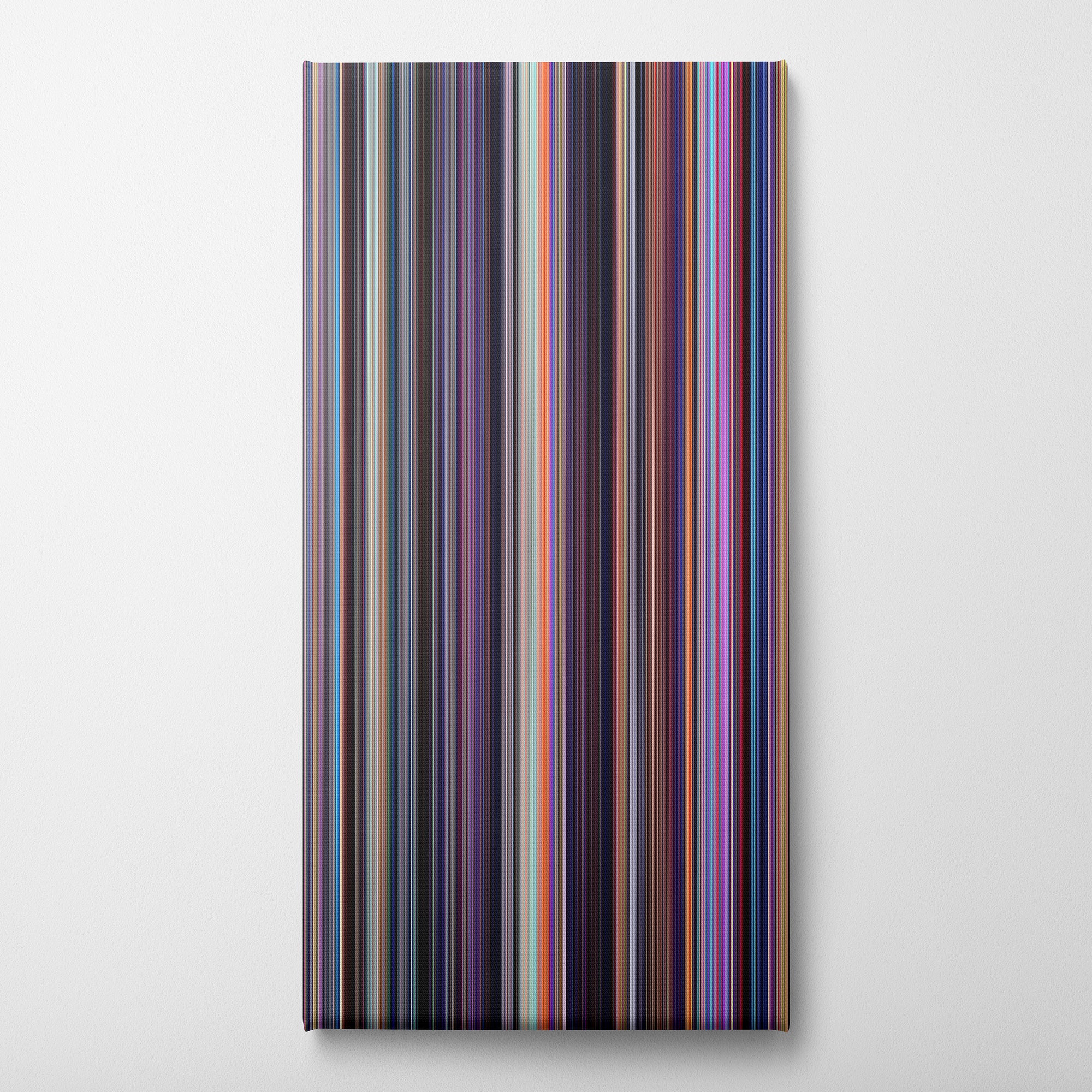 Spider-Man - Into The Spider-Verse (2018) CineSpectrum Color Spectrum Canvas Print - Vertical on Wall
