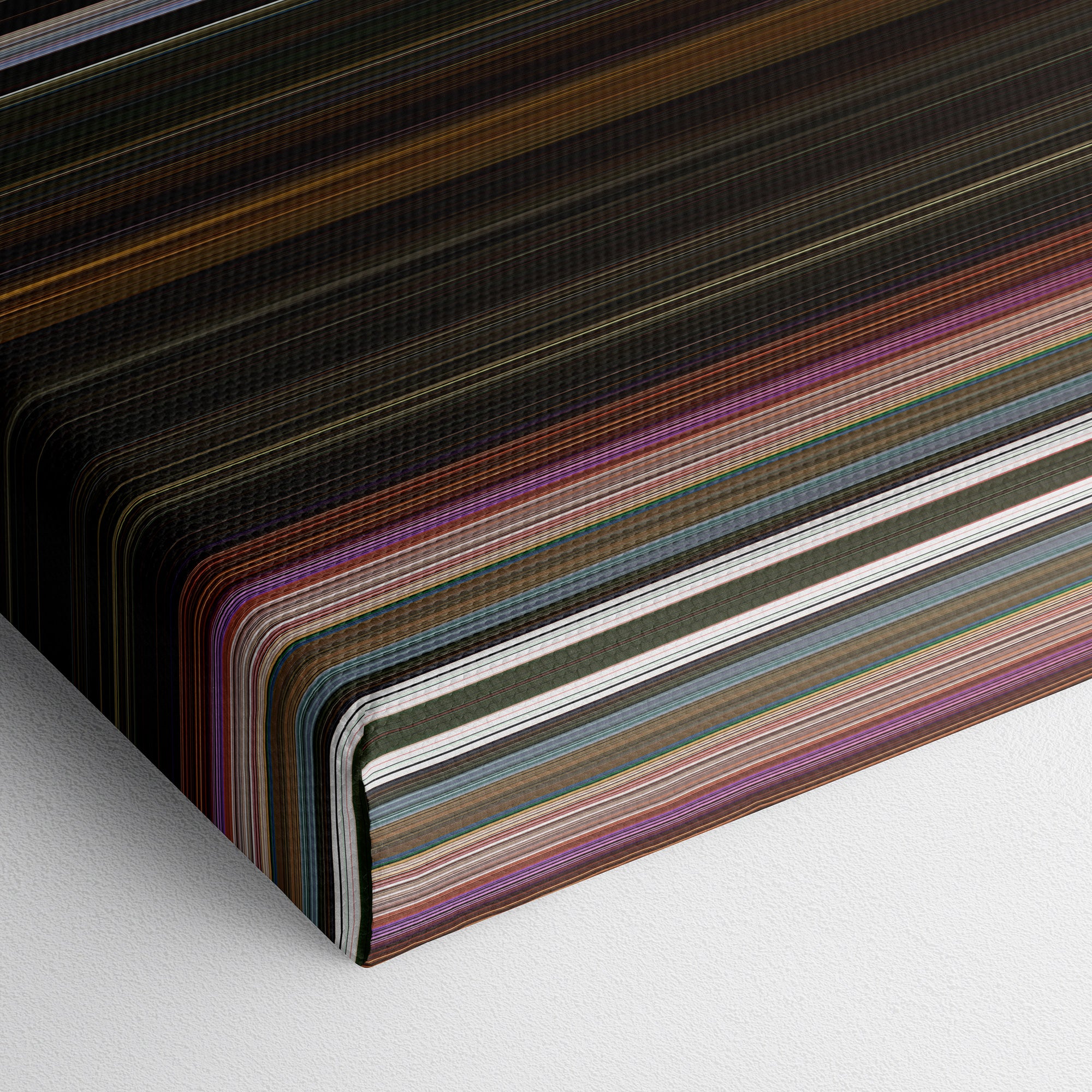 Spider-Man - No Way Home (2021) CineSpectrum Color Spectrum Canvas Print - Close Up of Bottom of Print