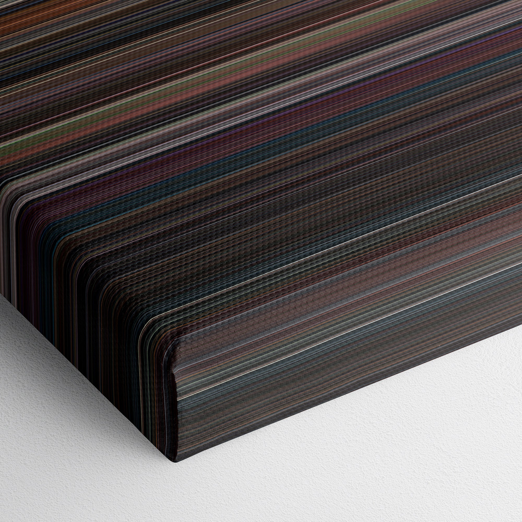 Spider-Man 3 (2007) CineSpectrum Color Spectrum Canvas Print - Close Up of Bottom of Print